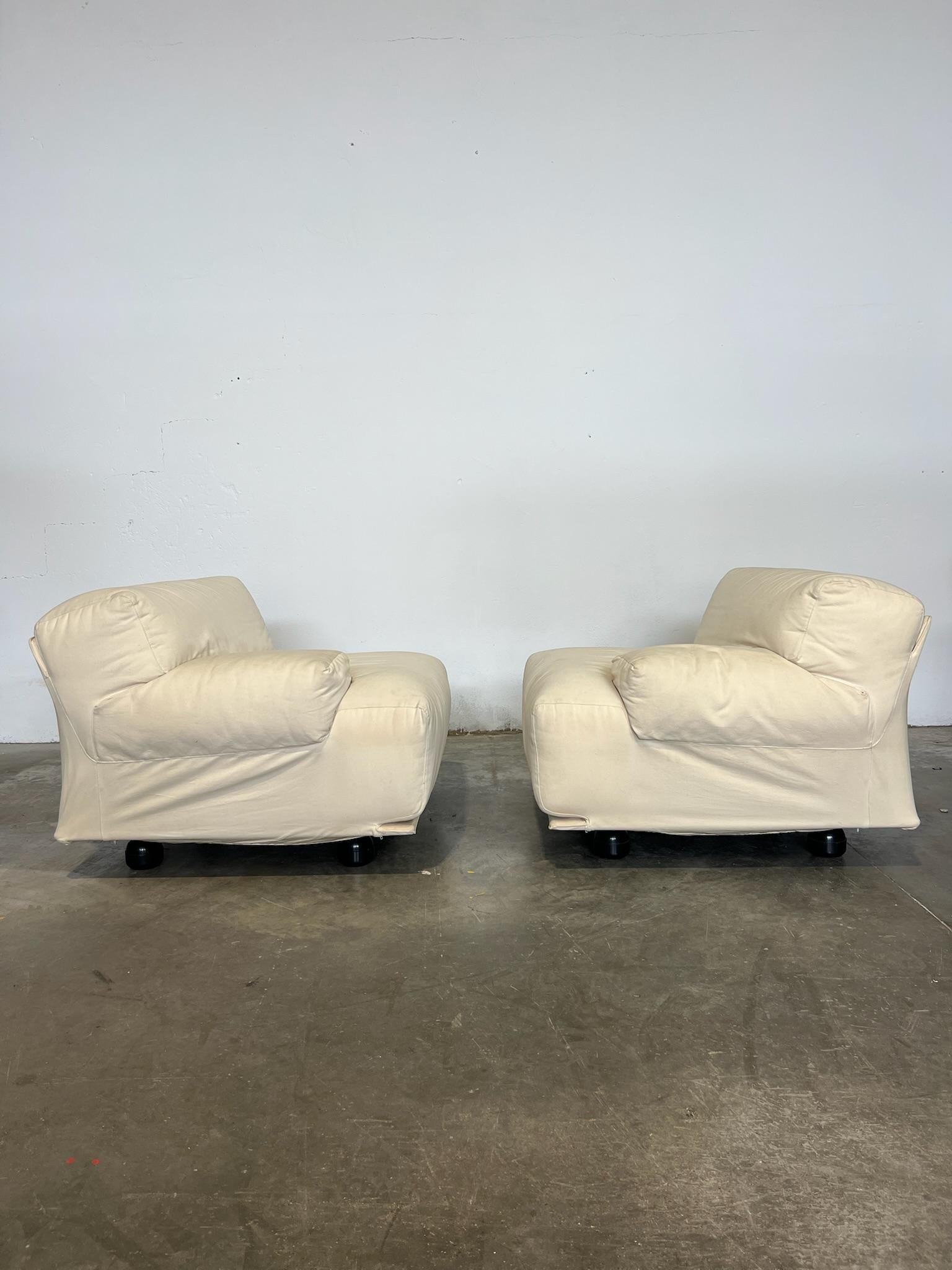 Divano Fiandra Vico Magistretti per Cassina Italiano en venta