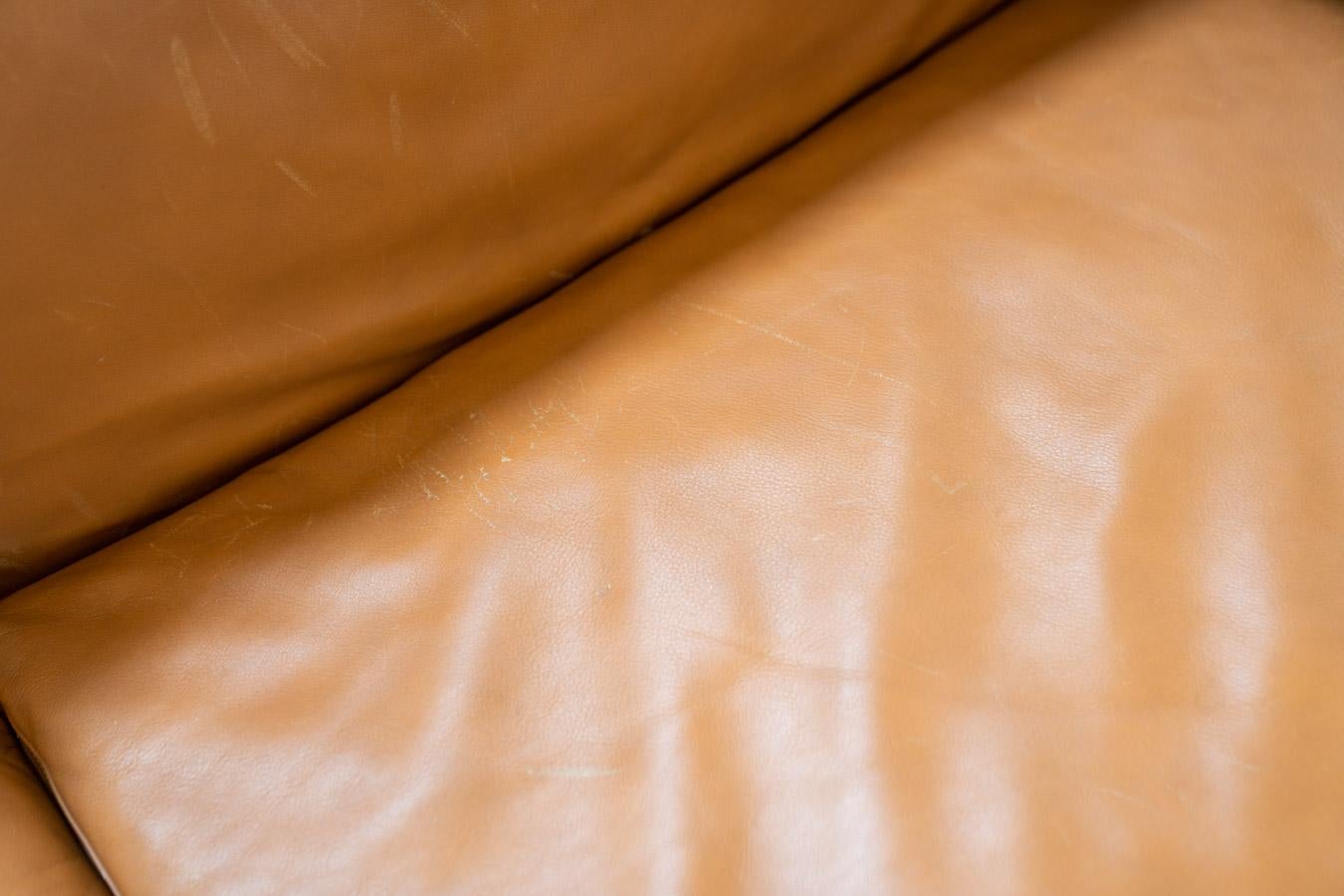 Frau leather sofa Cognac '80s/'90s For Sale 2