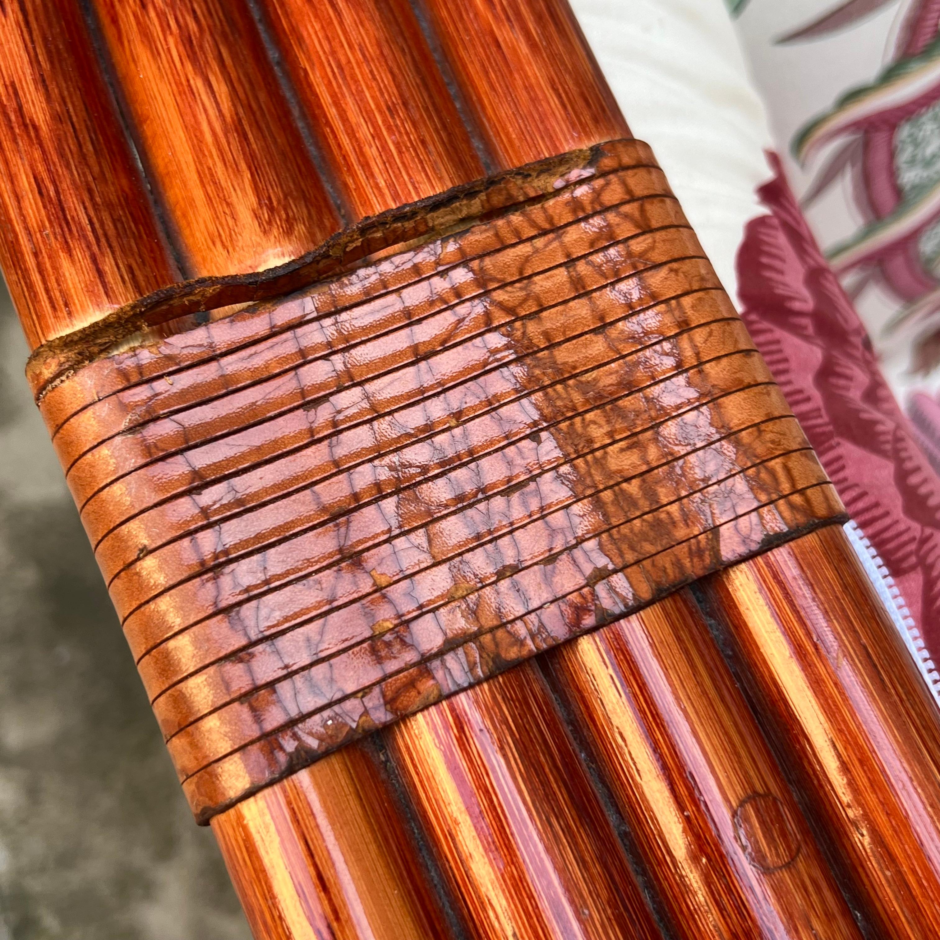 Sofá de bambú y ratán de Maugrion para Roche Bobois - Francia - Años 80 en Bueno estado para la venta en Milano, IT