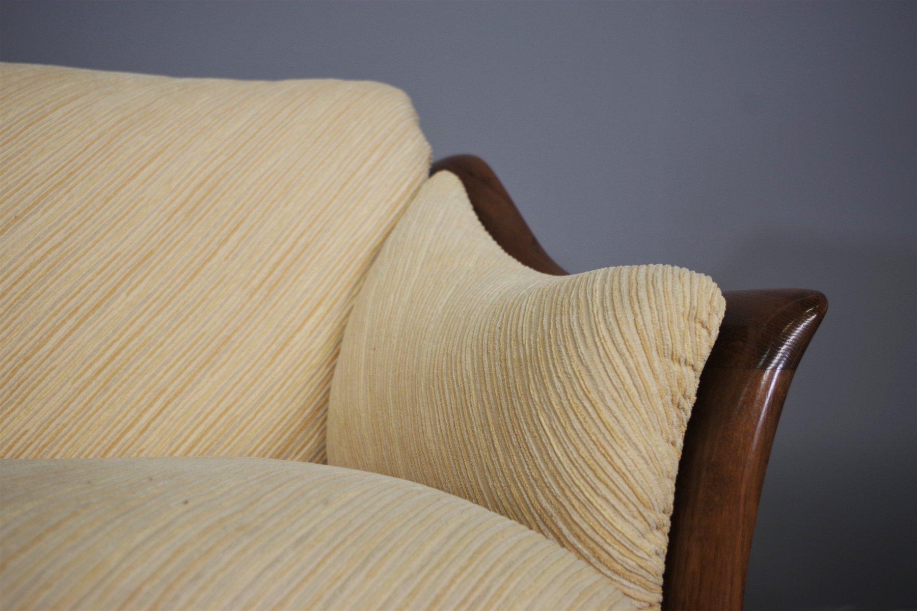Holzsofa und Sessel von Mobil Girgi, 1970er Jahre, 3er-Set im Angebot 8