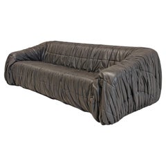70s leather sofa Piumino model by Lomazzi De Pas D'Urbino