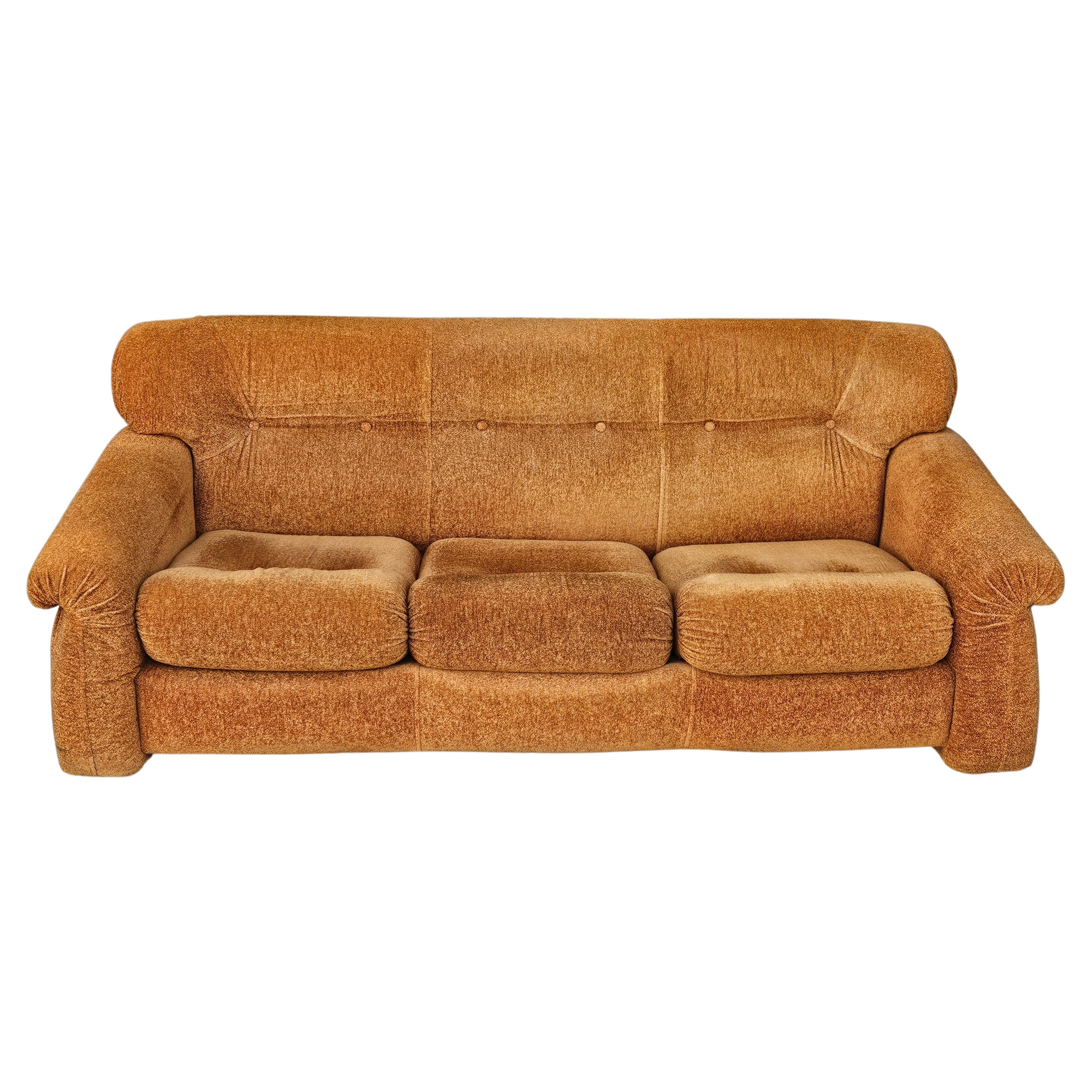 1970s three-seater fabric sofa from DOIMO