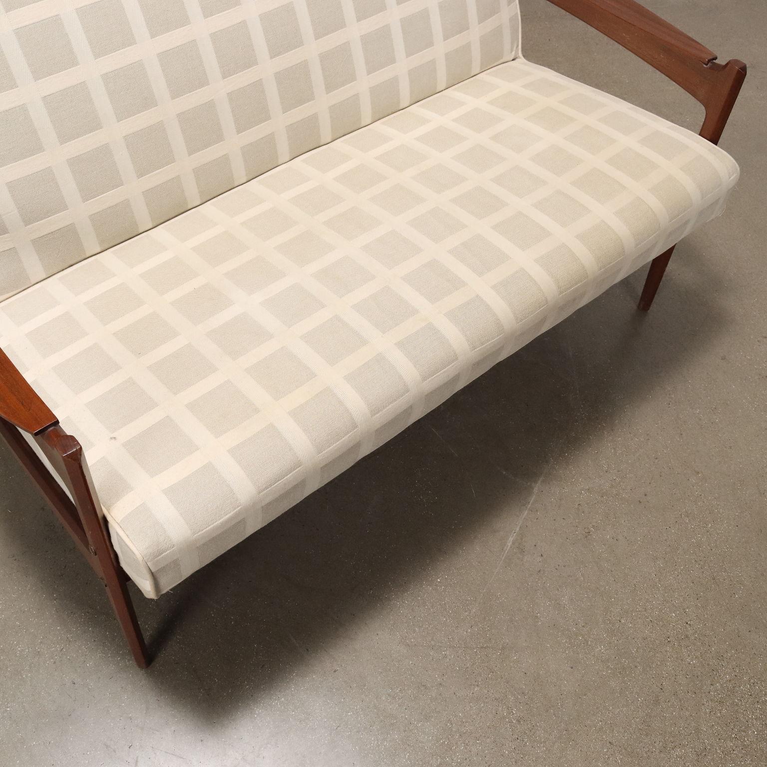 Tissu Canapé en teck, 1960 en vente