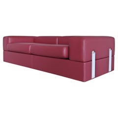 Daybed Sofa Bed mod 711 design 70s Tito Agnoli Cinova new leather