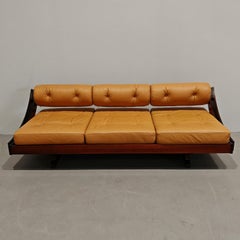 60er Jahre Italienisches Design-Ledersofa GS.195 Gianni Songia für Sormani