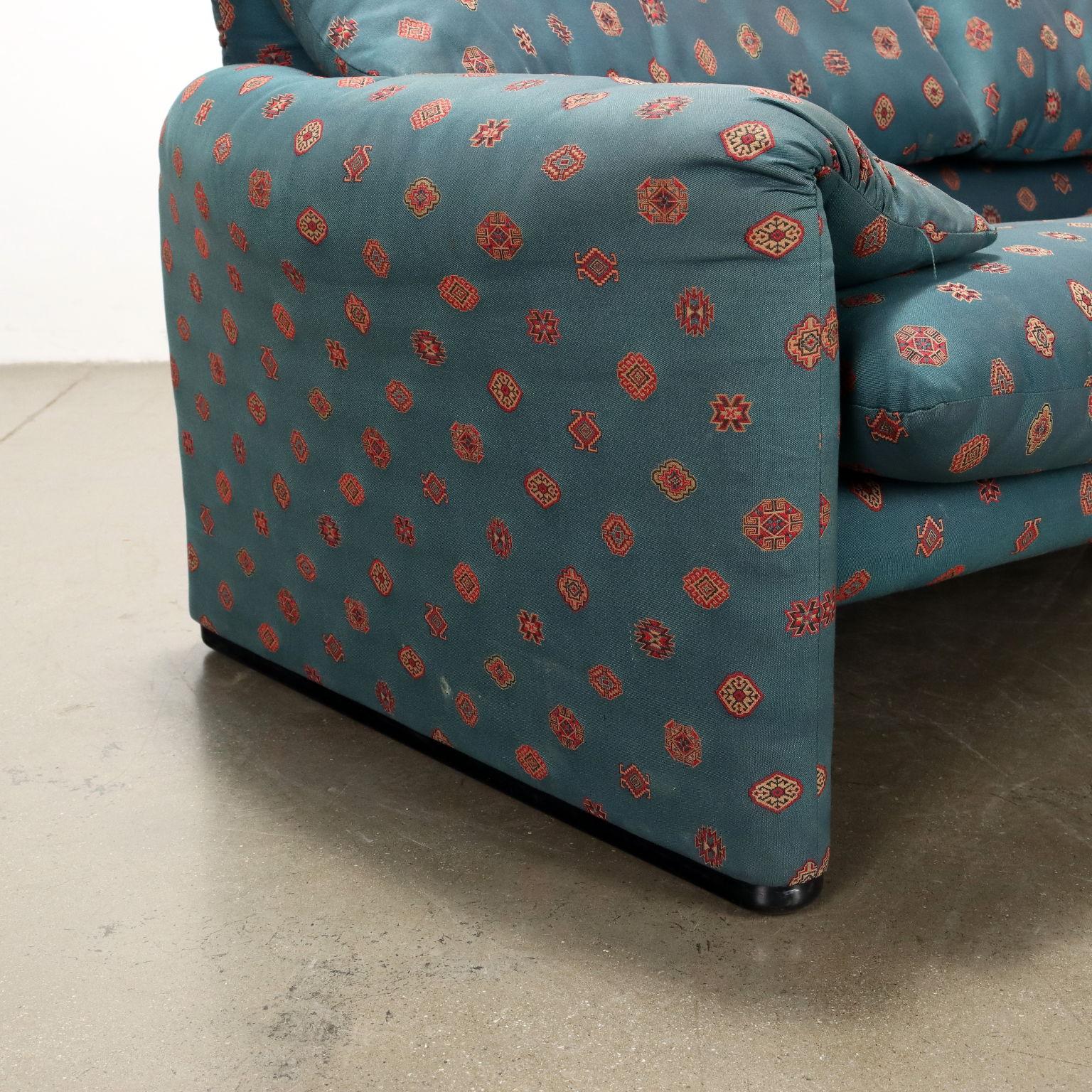 Sofá 'Maralunga' de Vico Magistretti para Cassina, años 80 en Bueno estado para la venta en Milano, IT
