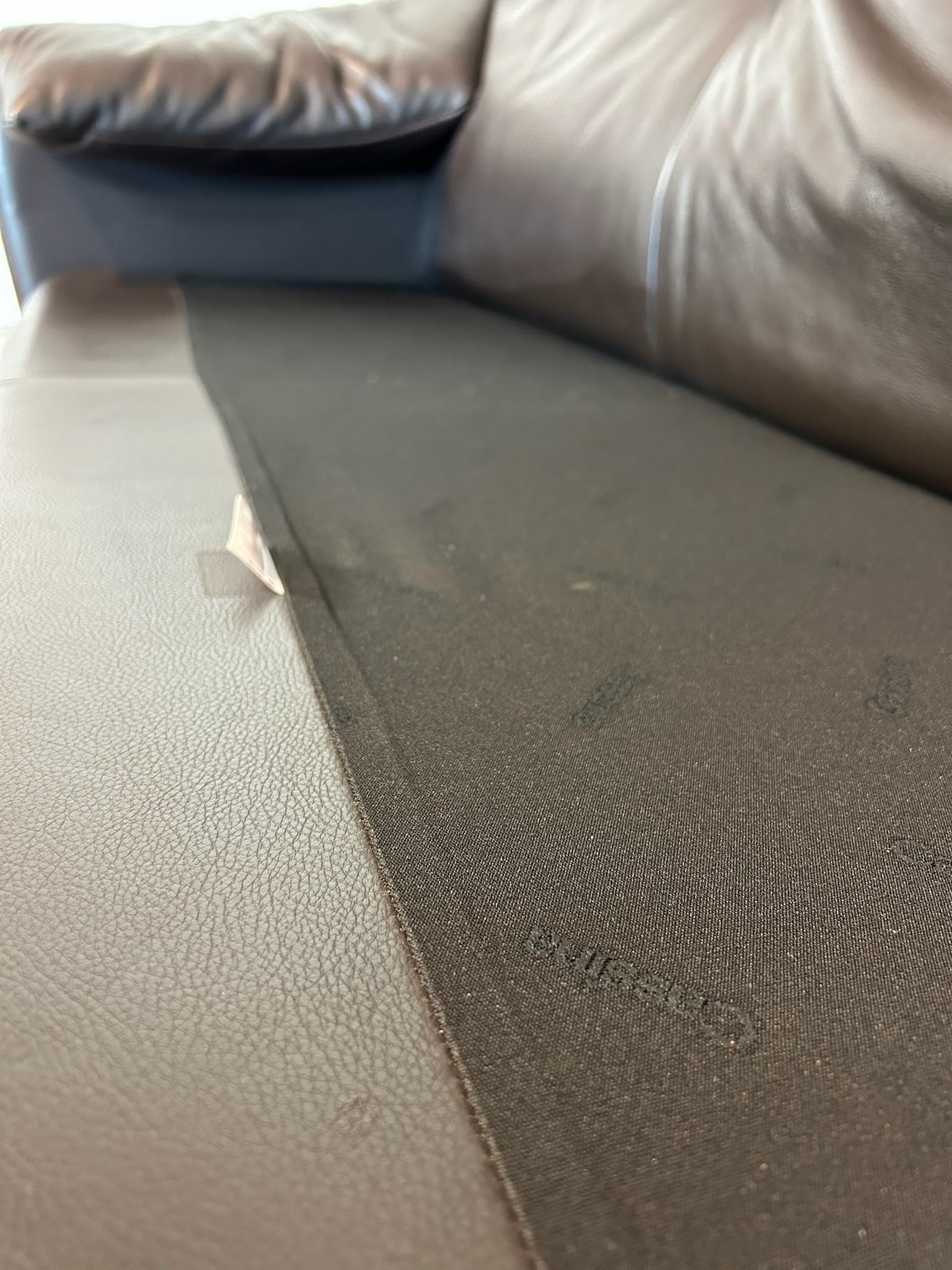 Divano Maralunga di Vico Magistretti per Cassina in pelle marrone tre posti Excellent état - En vente à Ghedi, IT