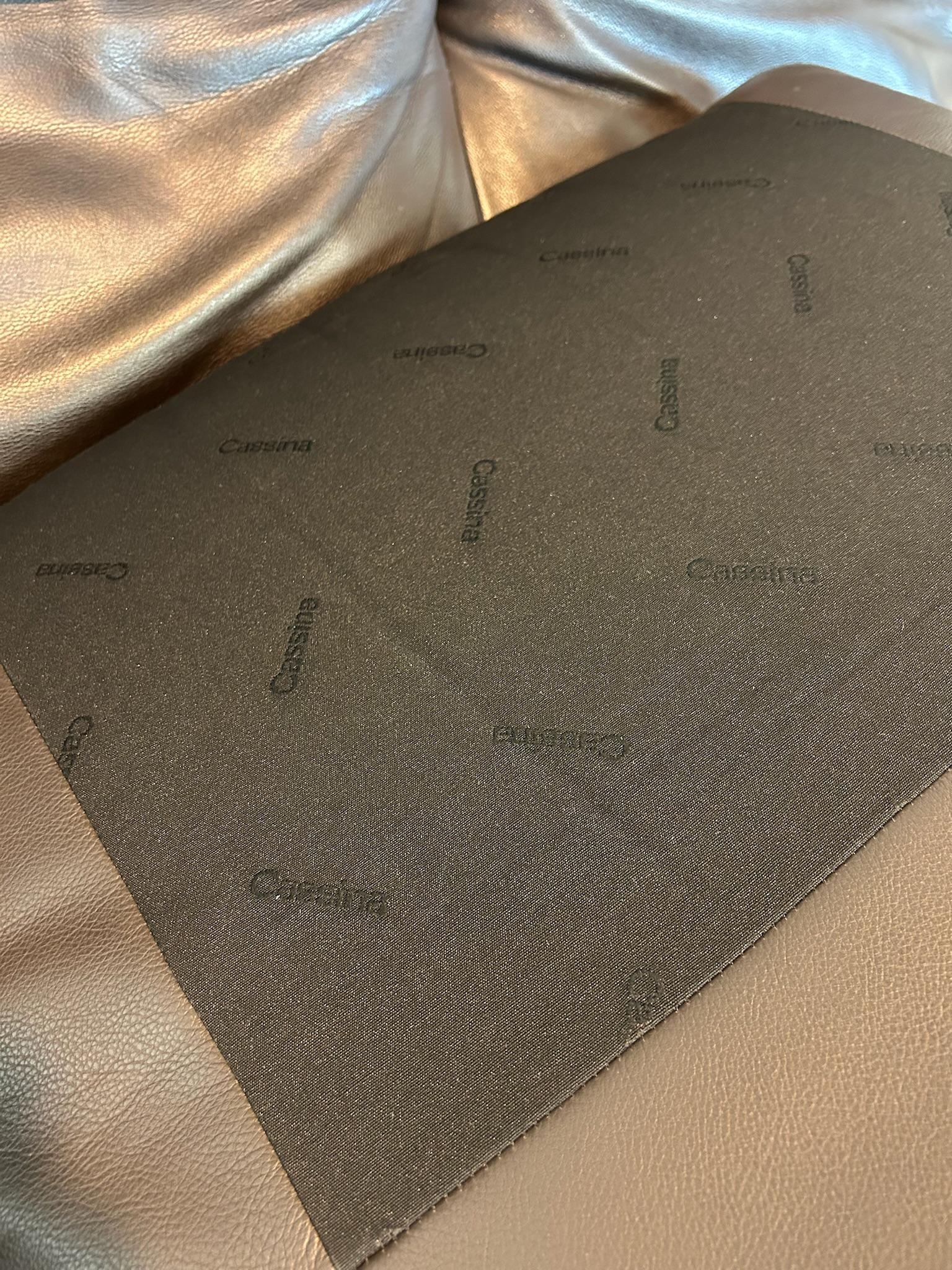 Divano Maralunga di Vico Magistretti per Cassina in pelle marrone tre posti en vente 1