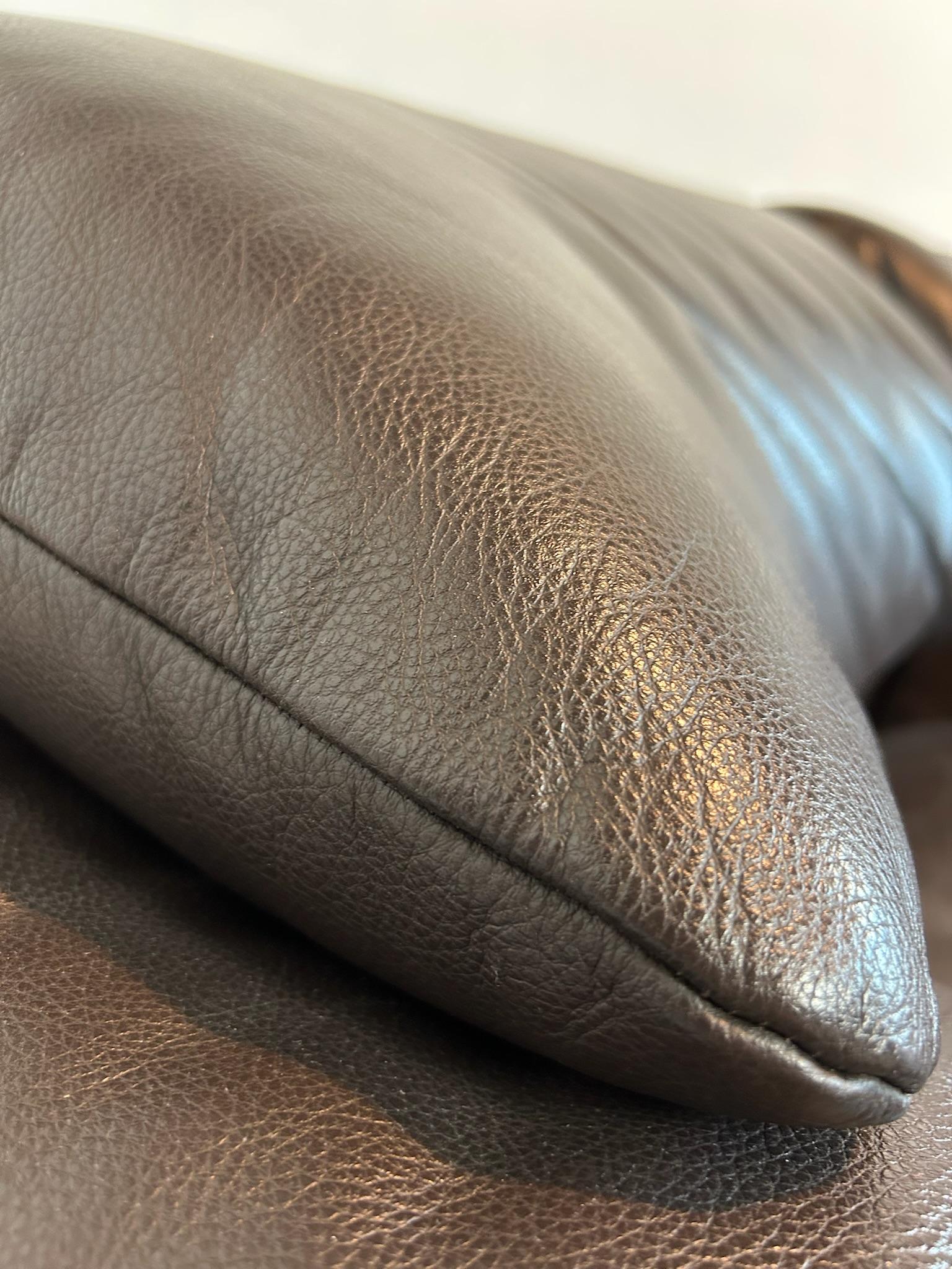 Divano Maralunga di Vico Magistretti per Cassina in pelle marrone tre posti en vente 2