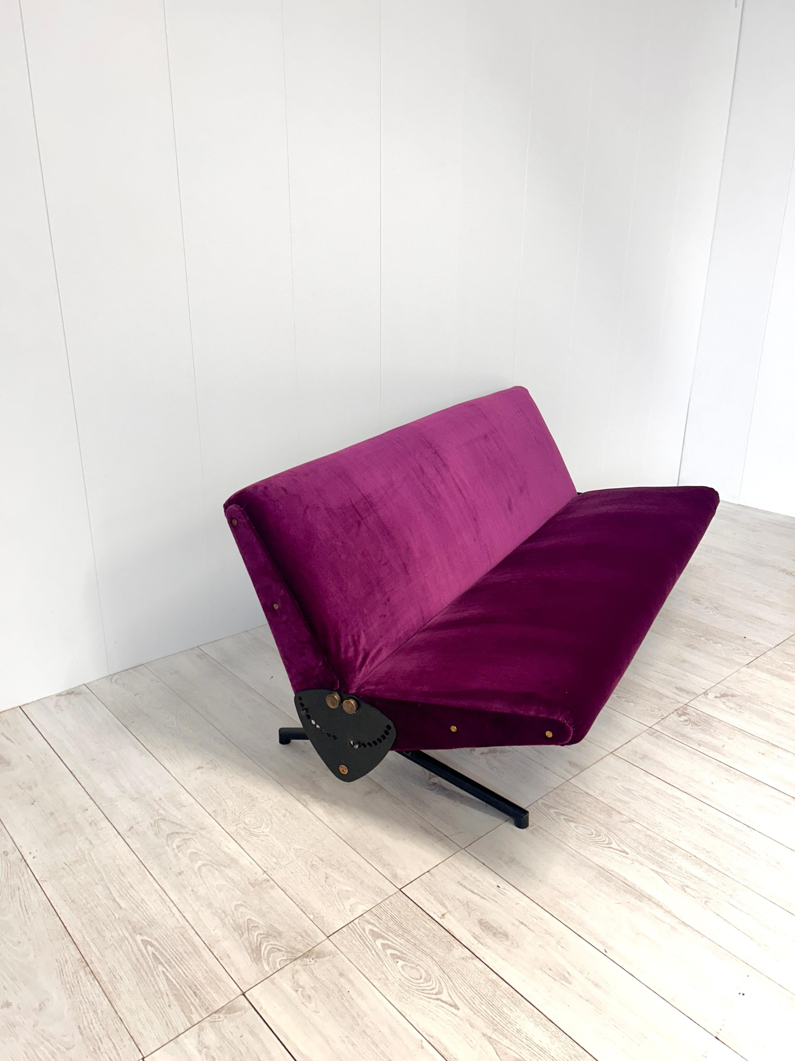 Metal Divano mod. D70, Osvaldo Borsani, Tecno, 1955