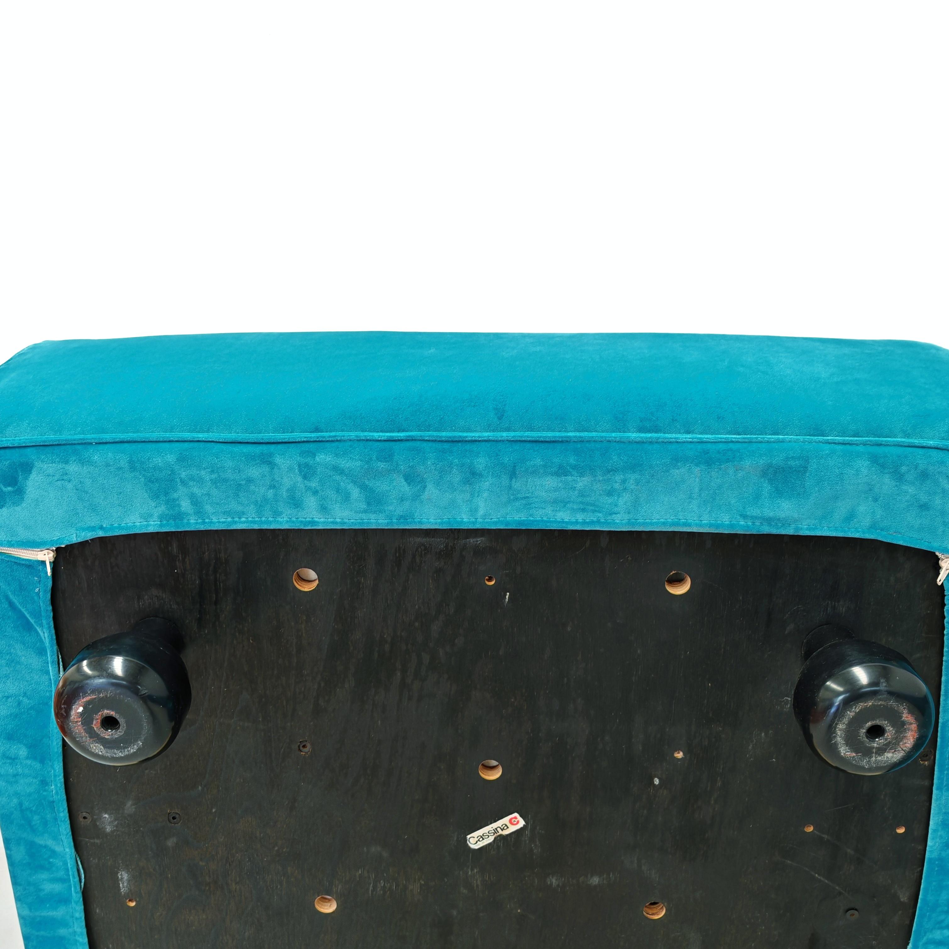 Sofá modular 5 plazas Azul  Cassina Fiandra - Magistretti 80s en venta 10