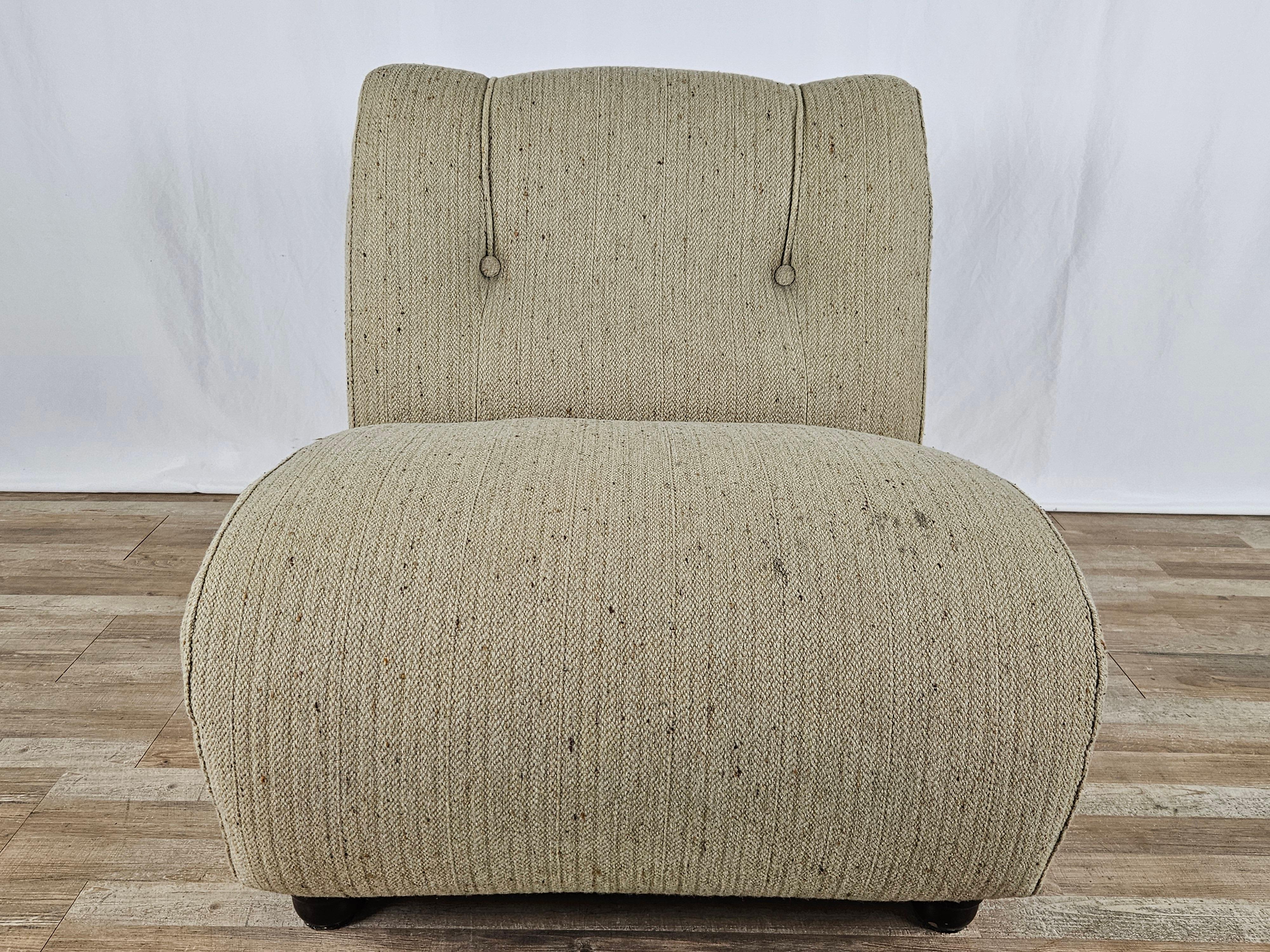 Modular corner sofa four seats in 1970s fabric For Sale 10