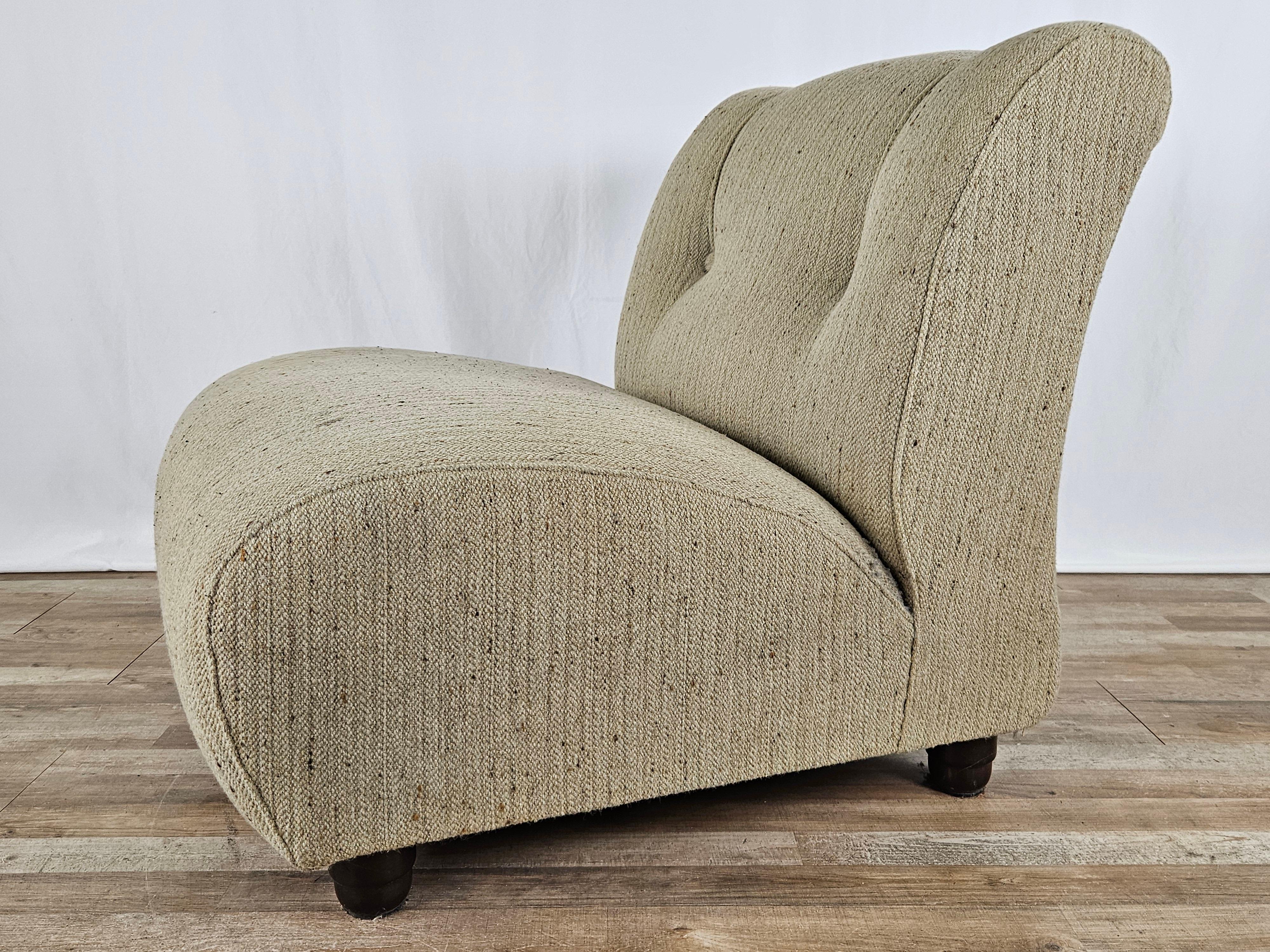 Modular corner sofa four seats in 1970s fabric For Sale 11