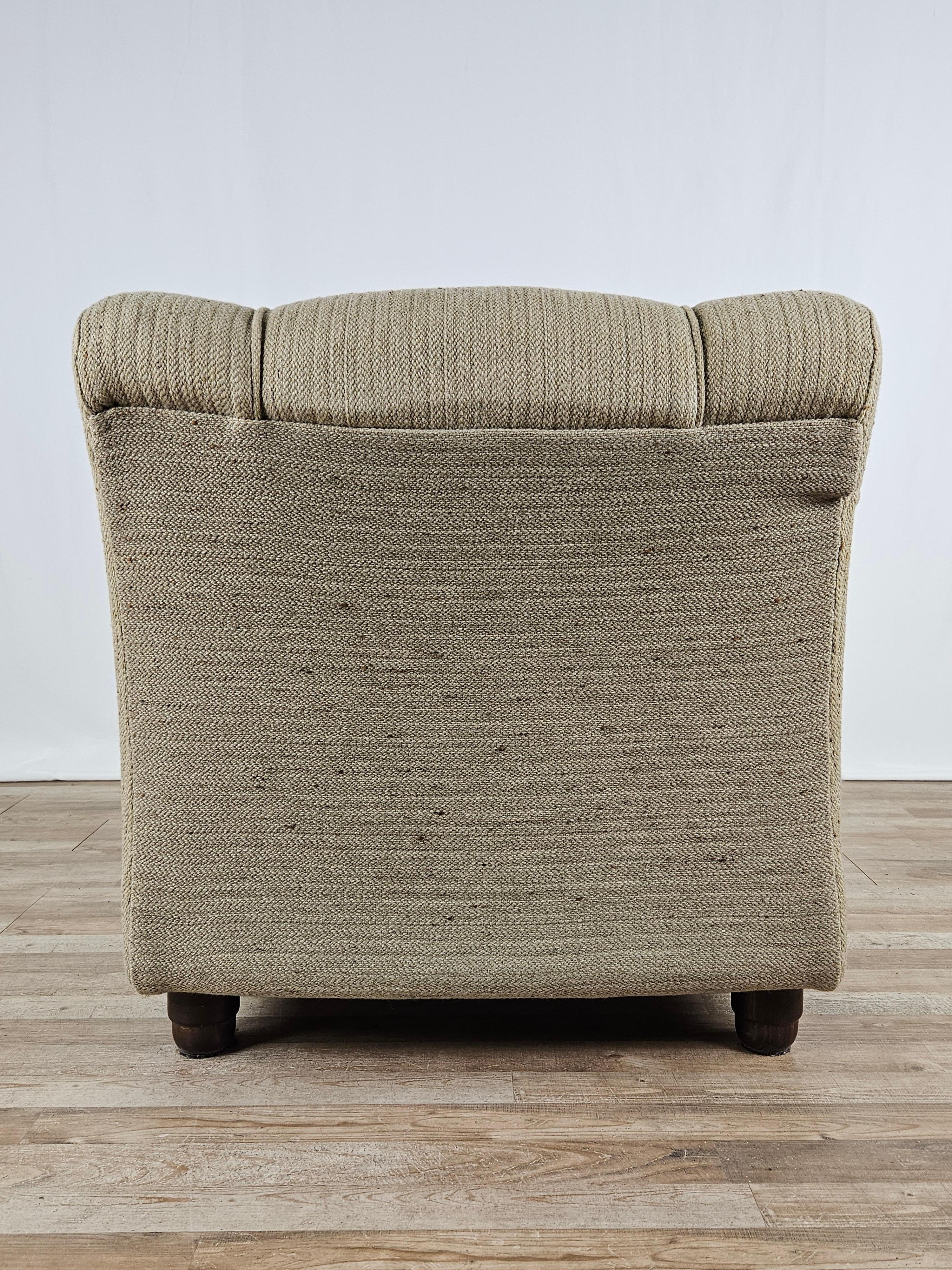 Modular corner sofa four seats in 1970s fabric For Sale 13