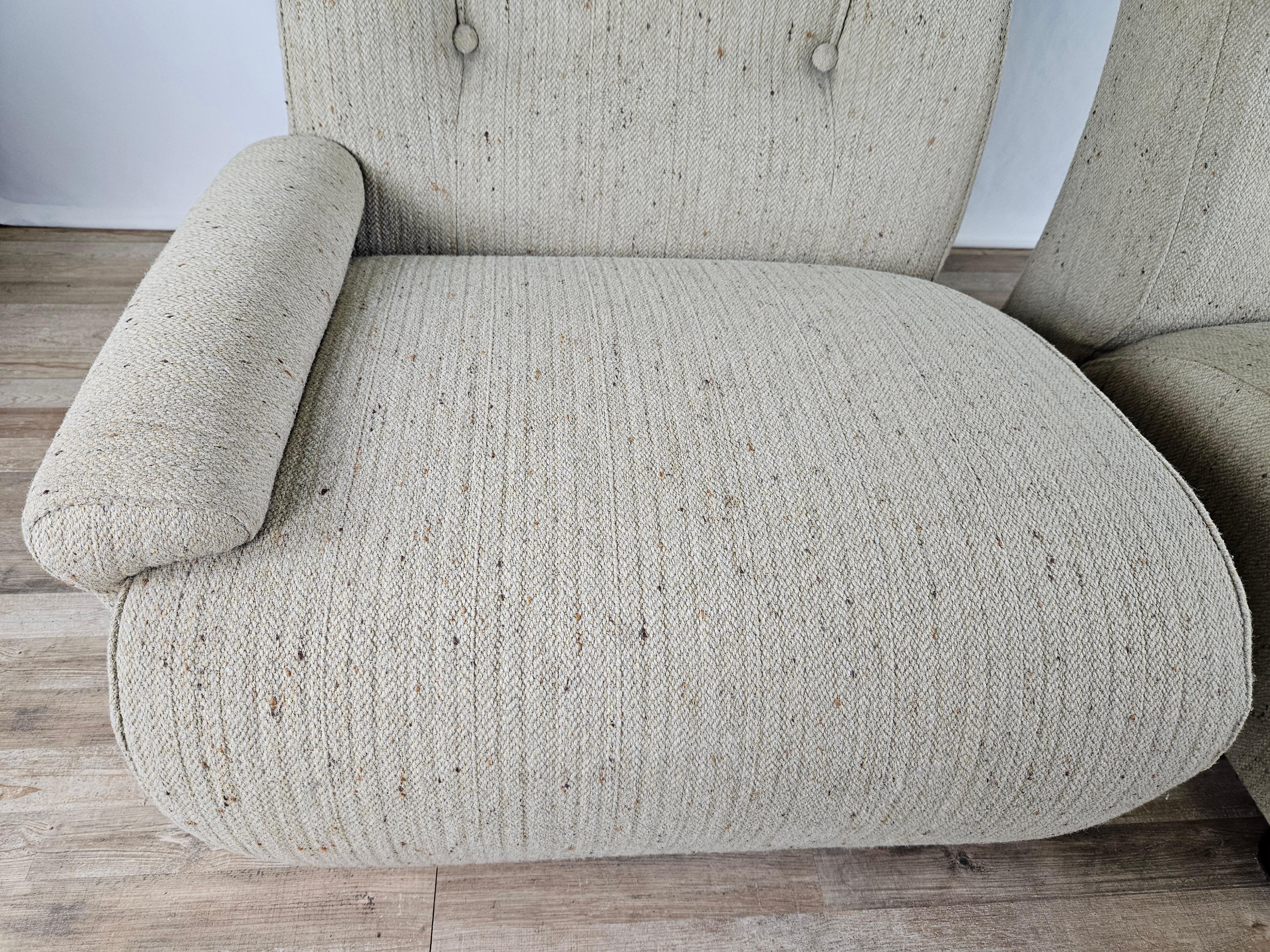 Modular corner sofa four seats in 1970s fabric For Sale 1