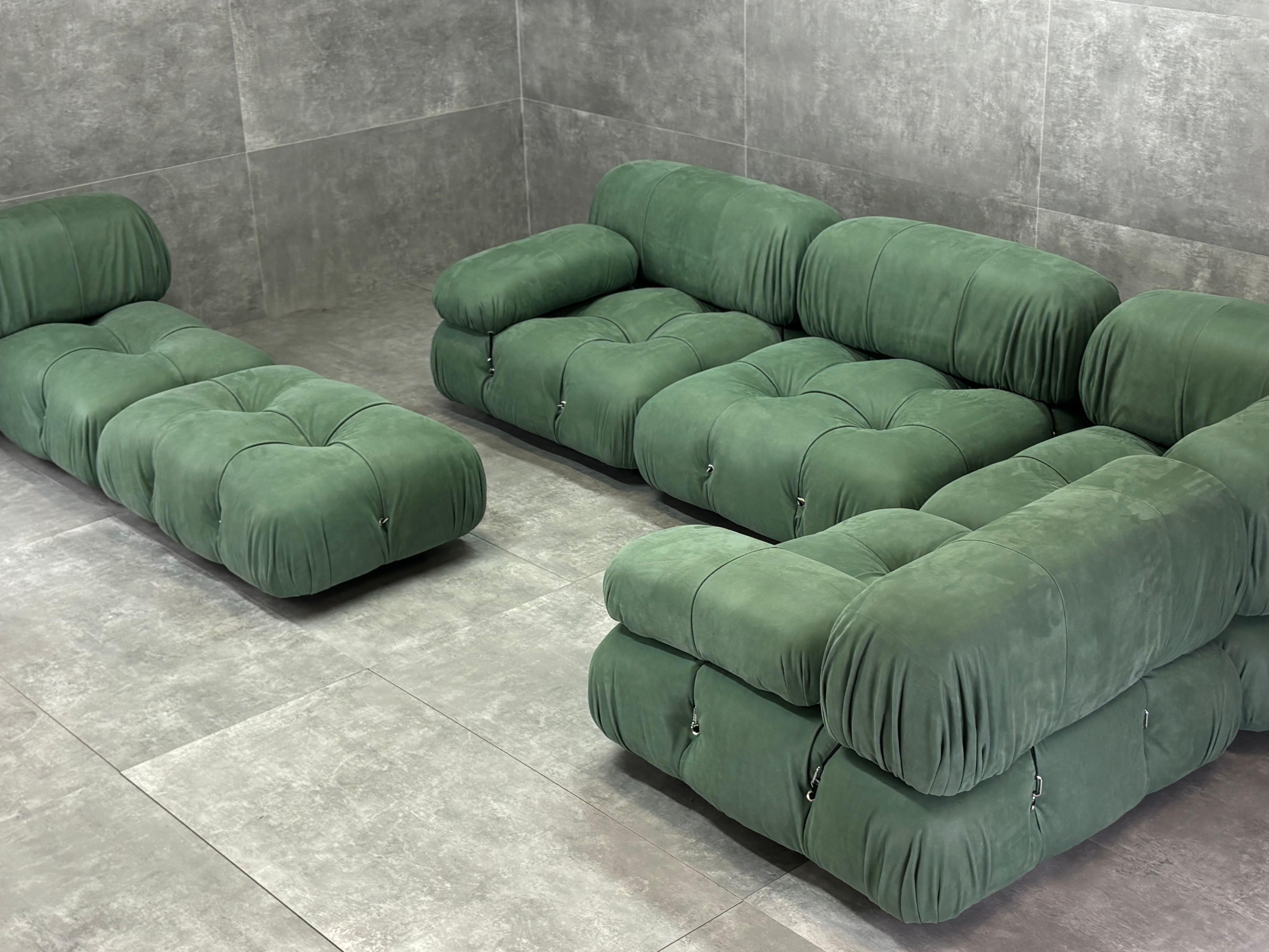 Cuir Divano modulaire « Camaleonda » de Mario Bellini, B&B Italia, originale des années 1970 en vente