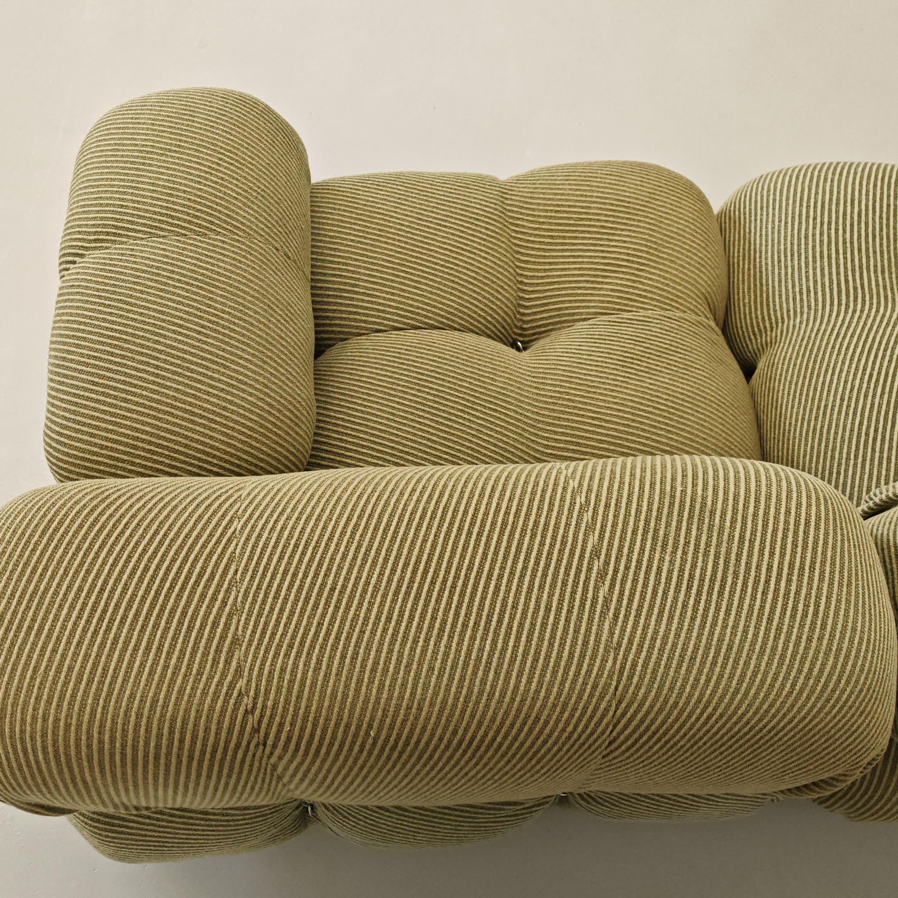 Canapé modulaire 'Camaleonda' vert et 5 modules vintage  Bellini pour B&B 70s en vente 4