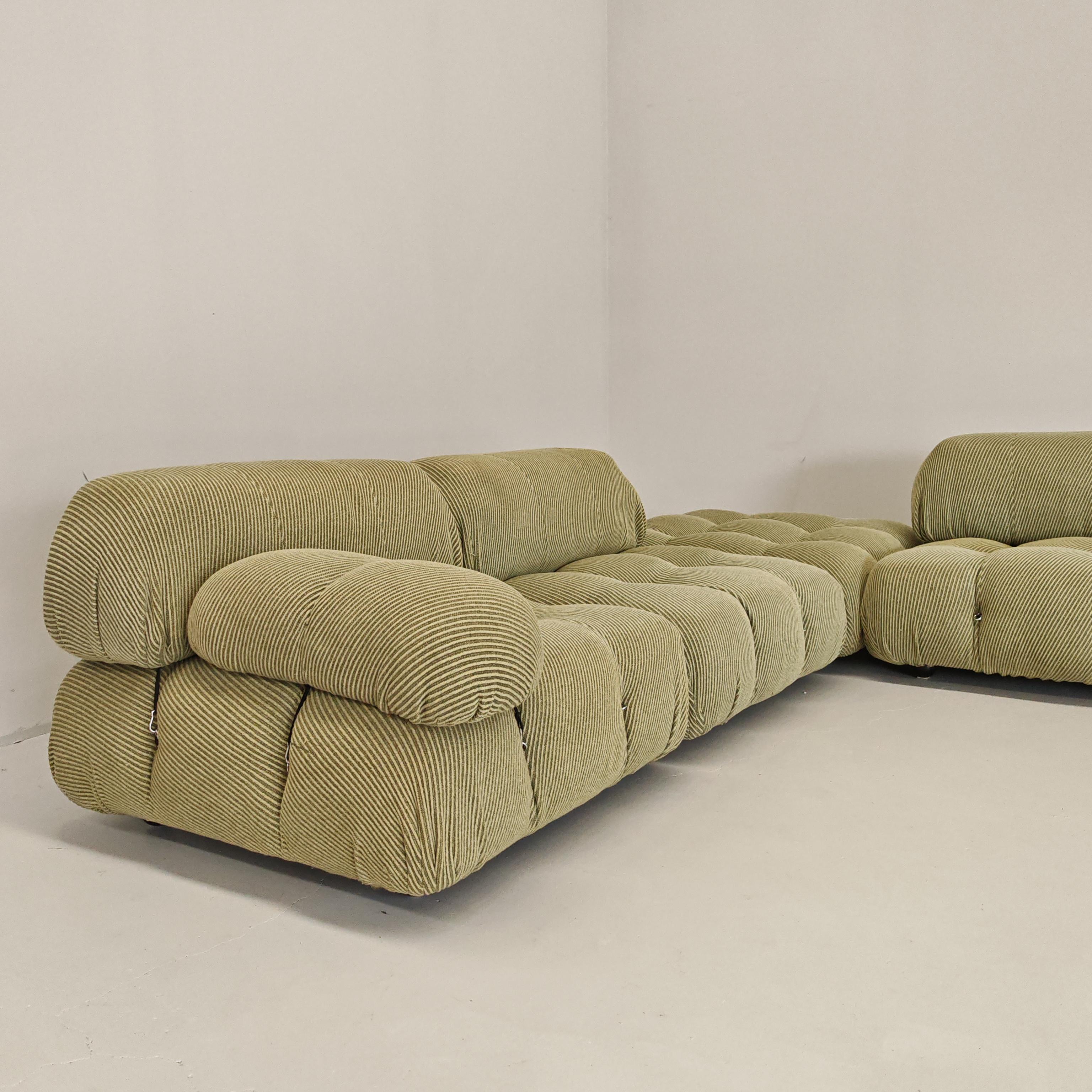 Canapé modulaire 'Camaleonda' vert et 5 modules vintage  Bellini pour B&B 70s en vente 5