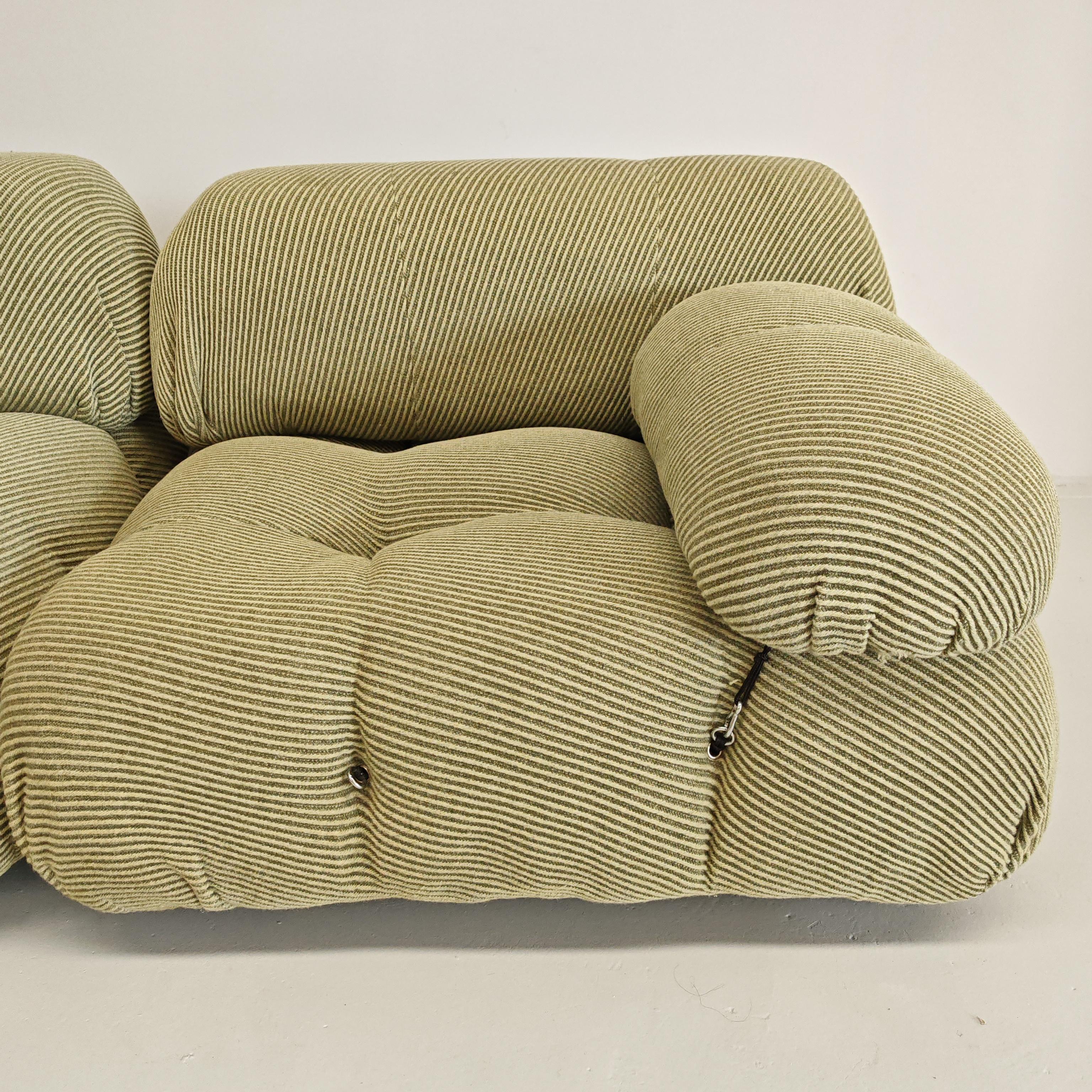Canapé modulaire 'Camaleonda' vert et 5 modules vintage  Bellini pour B&B 70s en vente 10