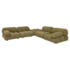 Modulares Sofa 'Camaleonda' grün, bestehend aus 5 Vintage-Modulen  Bellini für B&B 70s