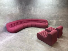 Divano modulare "Carrera" di De Pas, Lomazzi e D'Urbino, BBB Bonacina, anni '70, 7