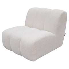 DACCAPO modular sofa by Legame Italia, in white fabric. Basic module.