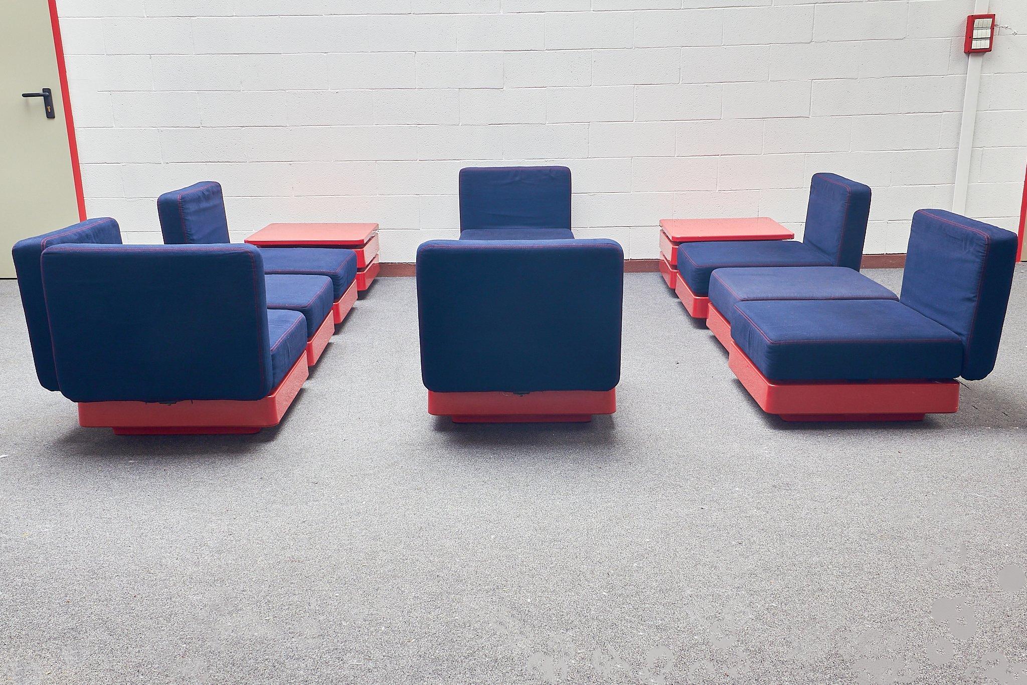 Modular sofa designed by Gerd Lange for Herman Miller 1970 For Sale 11
