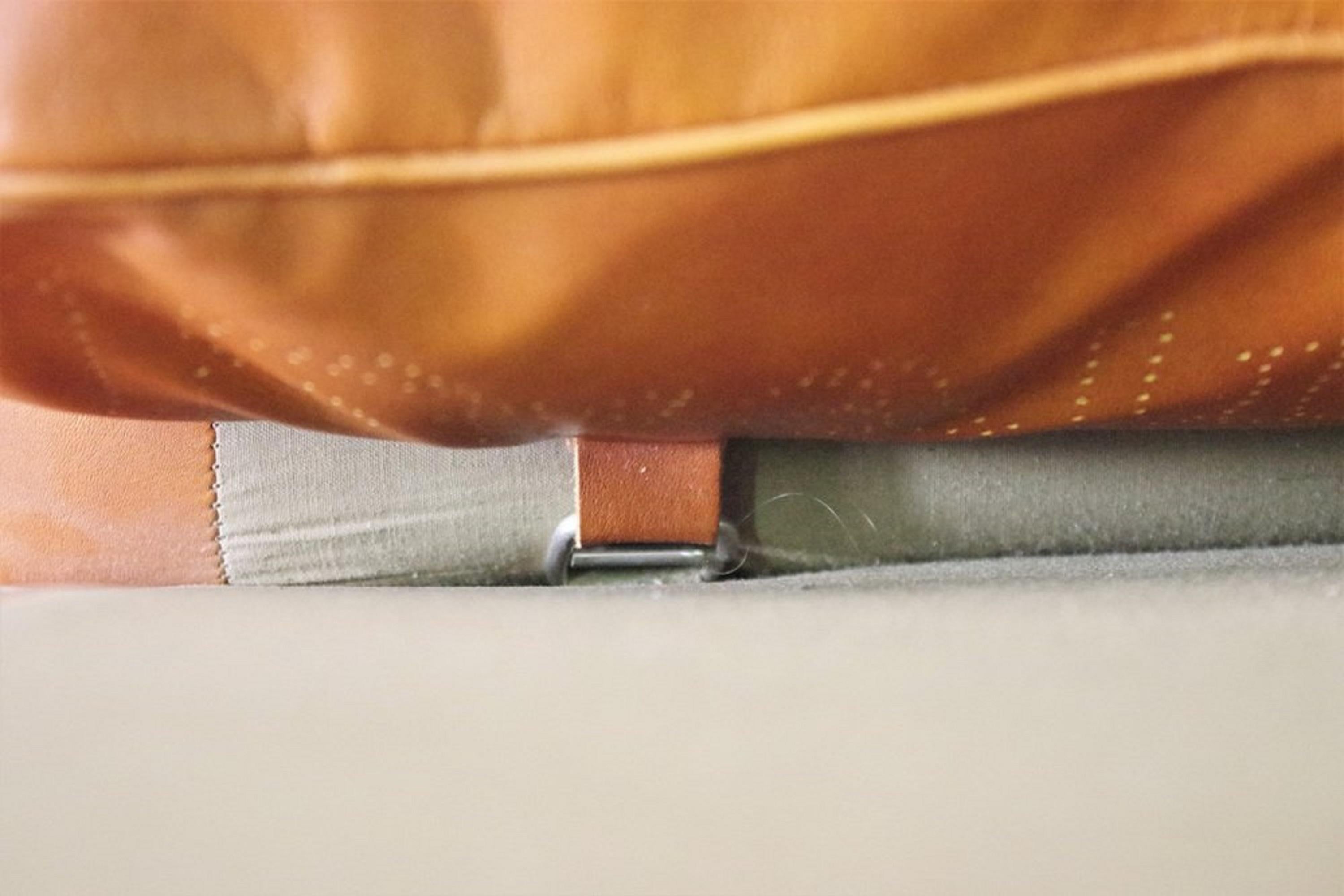 Divano modulare Frau in pelle, 1970, set di 5 in vendita 11