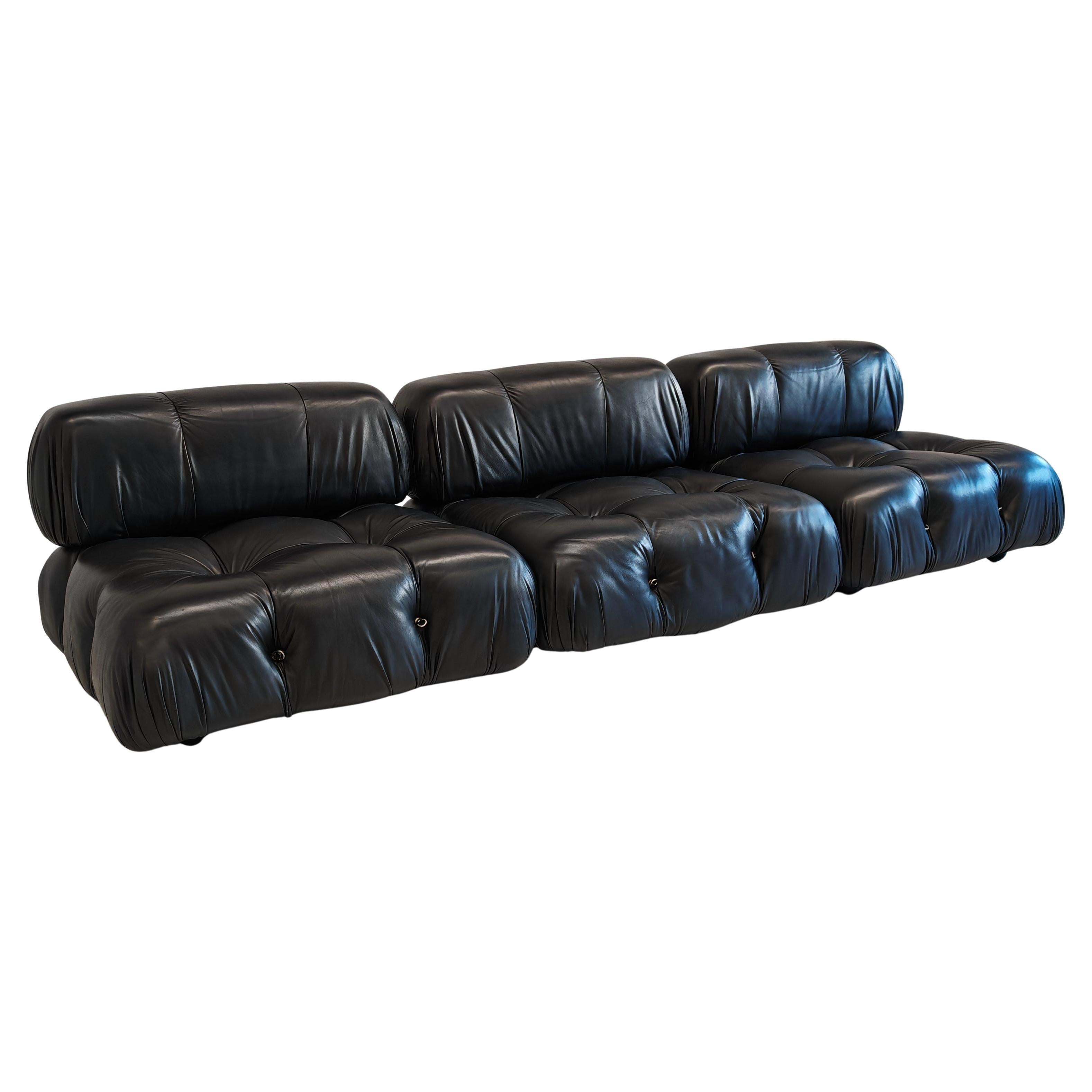 Modular leather sofa "Camaleonda" by Mario Bellini original Italian 70s