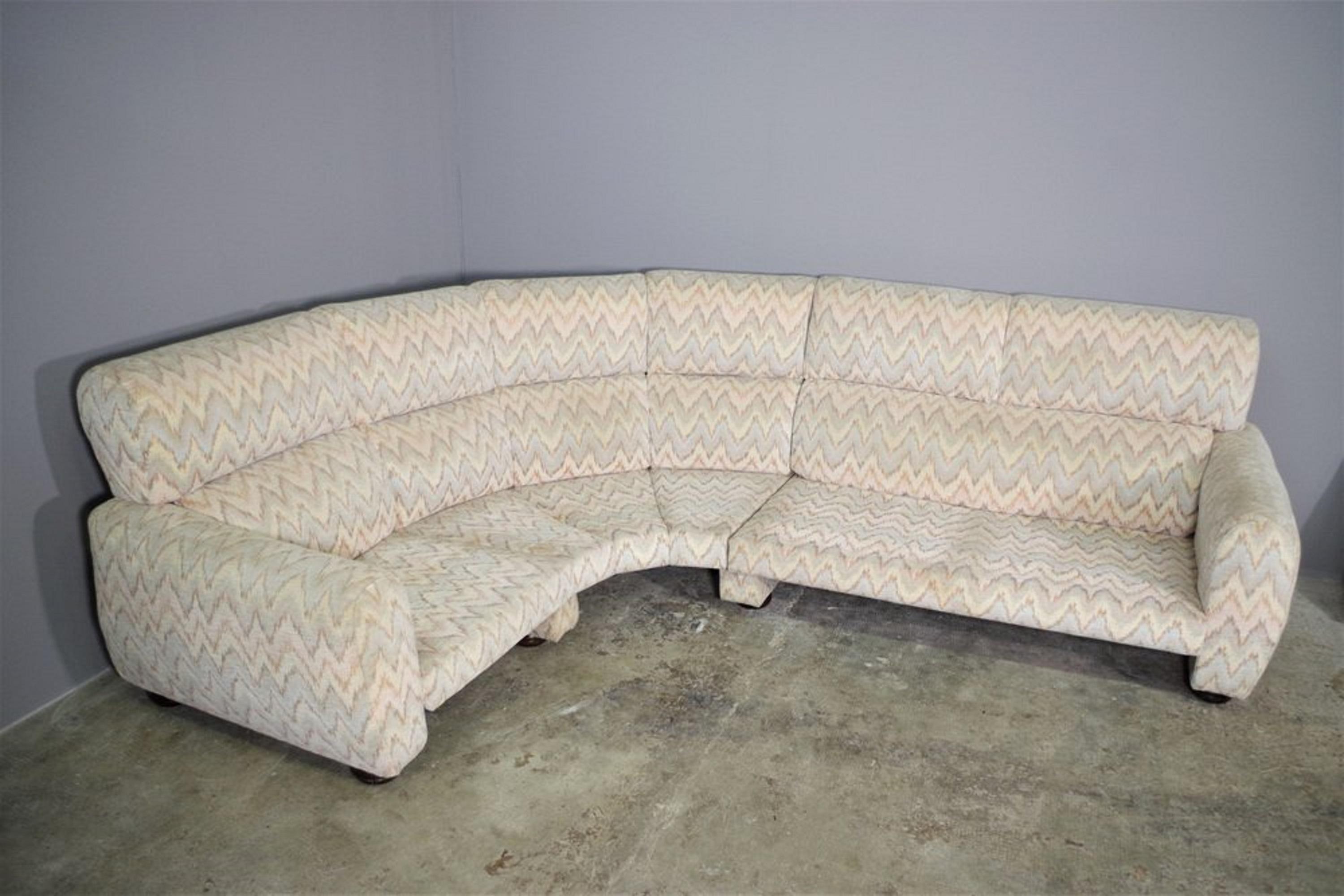 Sofá modular Missoni, años 70, lote de 2 en venta 3