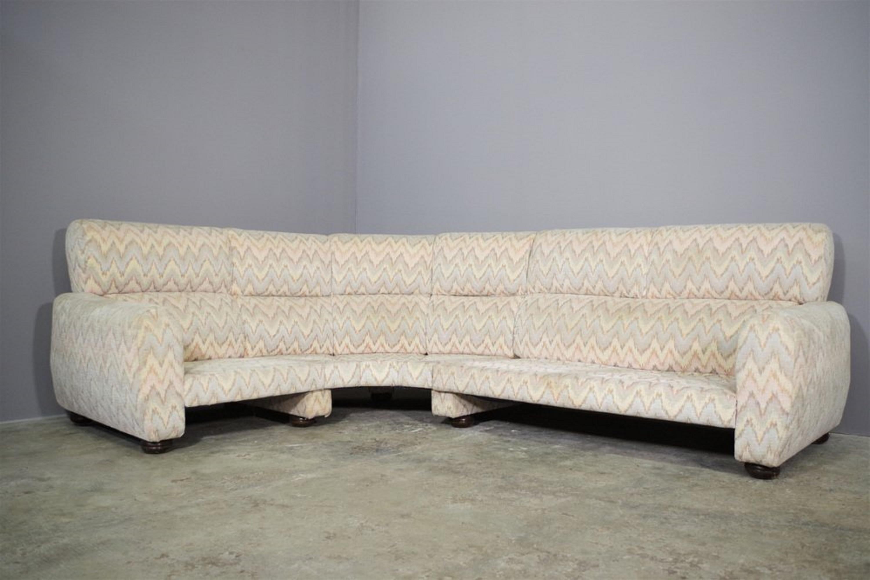 Sofá modular Missoni, años 70, lote de 2 en venta 4
