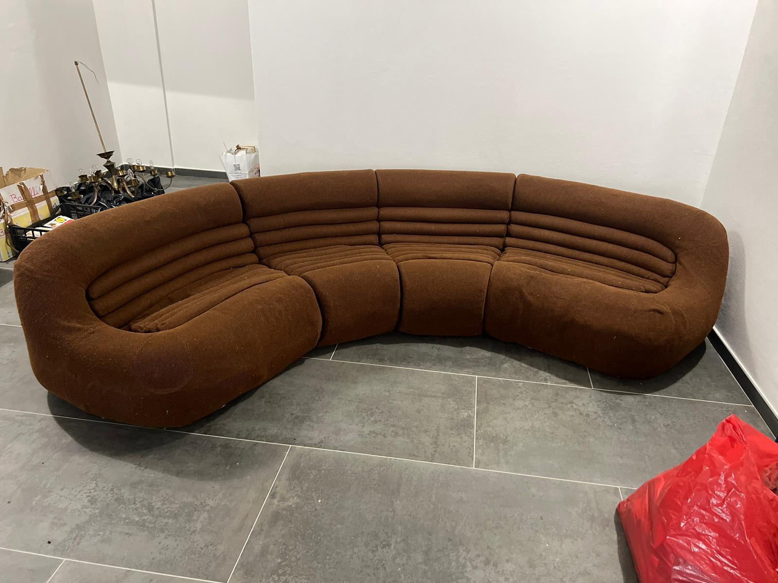 Carrera modular sofa mod. by De Pas D'Urbino & Lomazzi for BBB Italia 60's For Sale 6