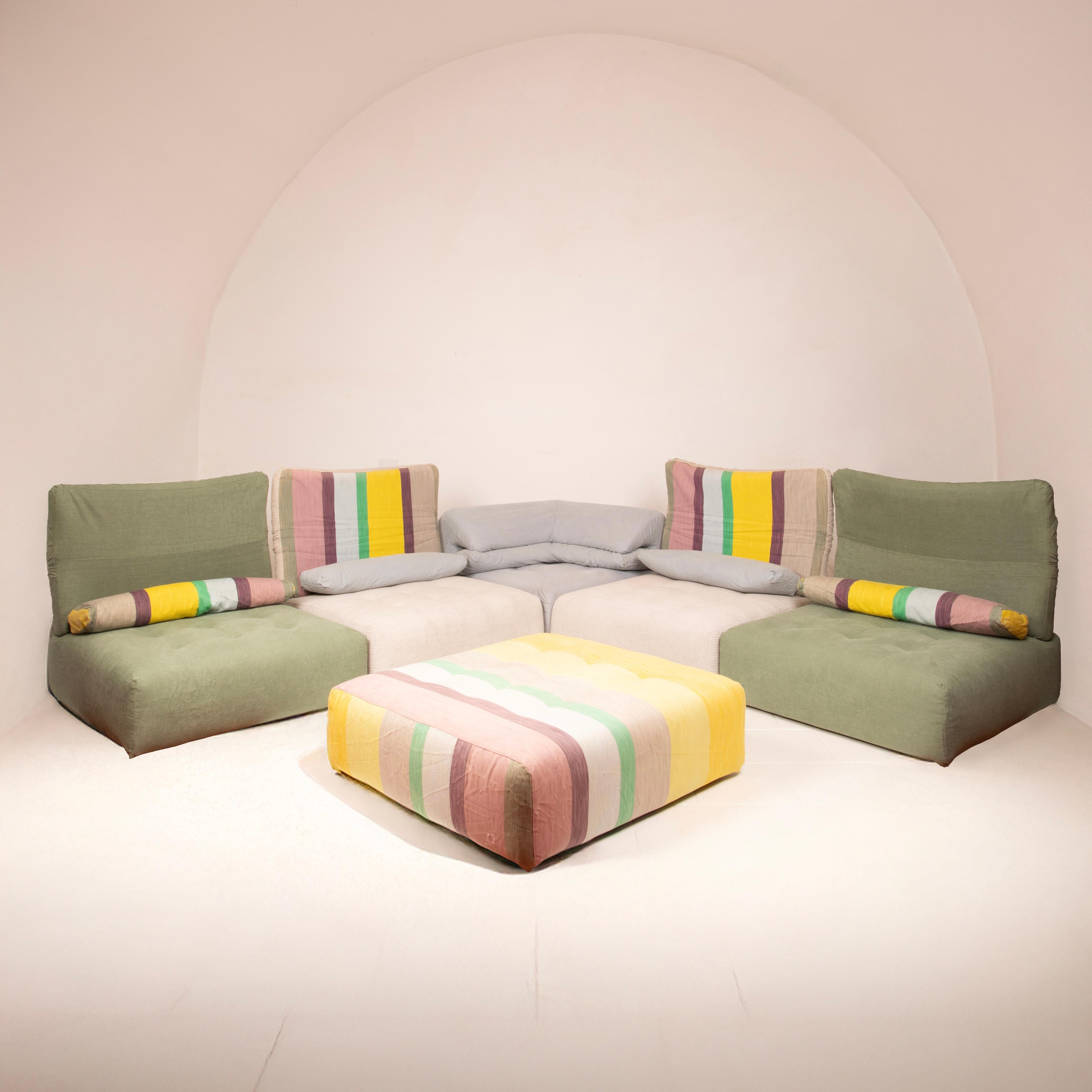 Sofá modular Voyage Immobile de Studio Roche Bobois para Roche Bobois x Kenzo en Bueno estado para la venta en Conversano, IT