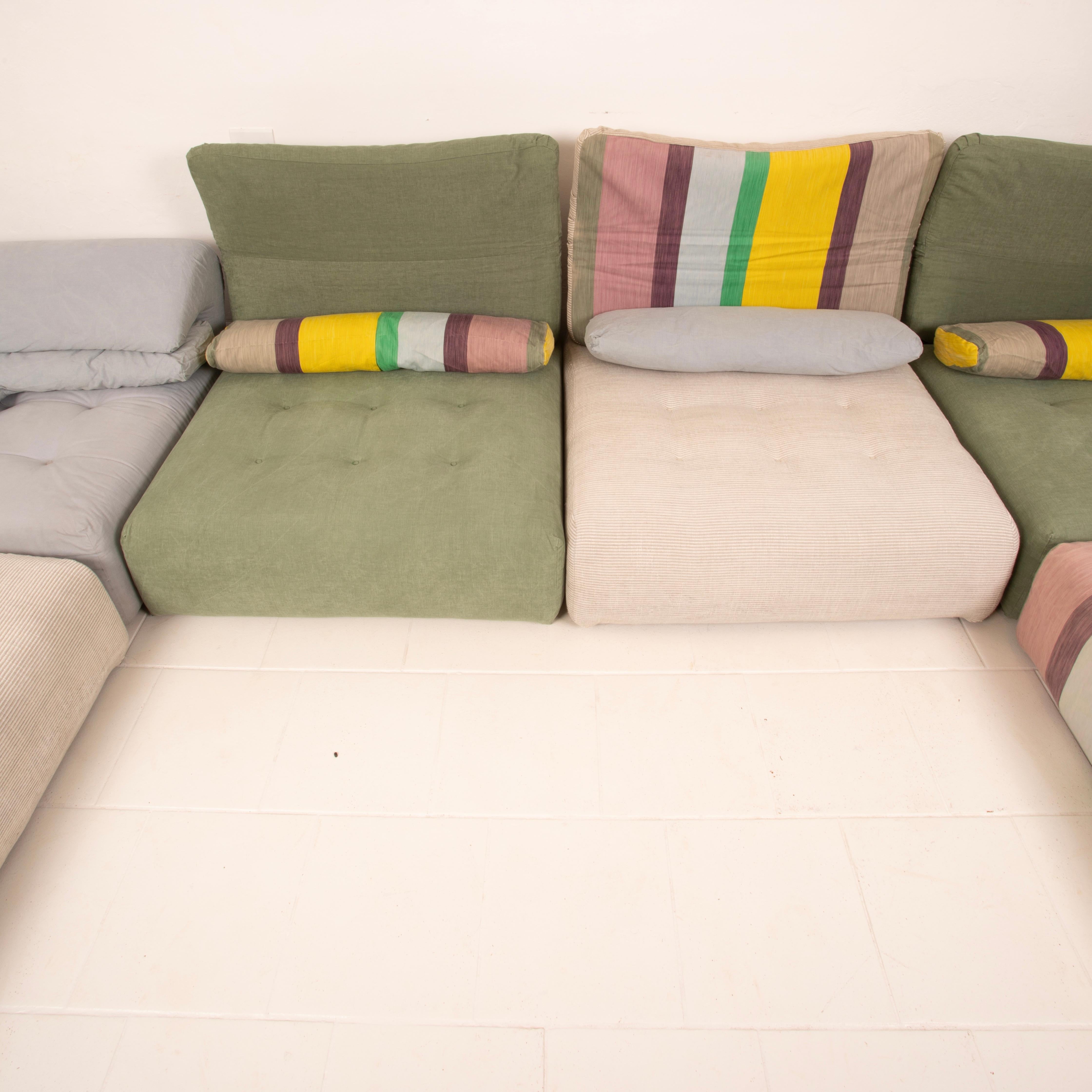 Sofá modular Voyage Immobile de Studio Roche Bobois para Roche Bobois x Kenzo Tela en venta