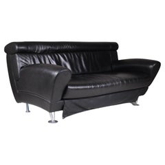 Divano nero Balzo Loveseat, Massimo Iosa Ghini, Moroso, 1987