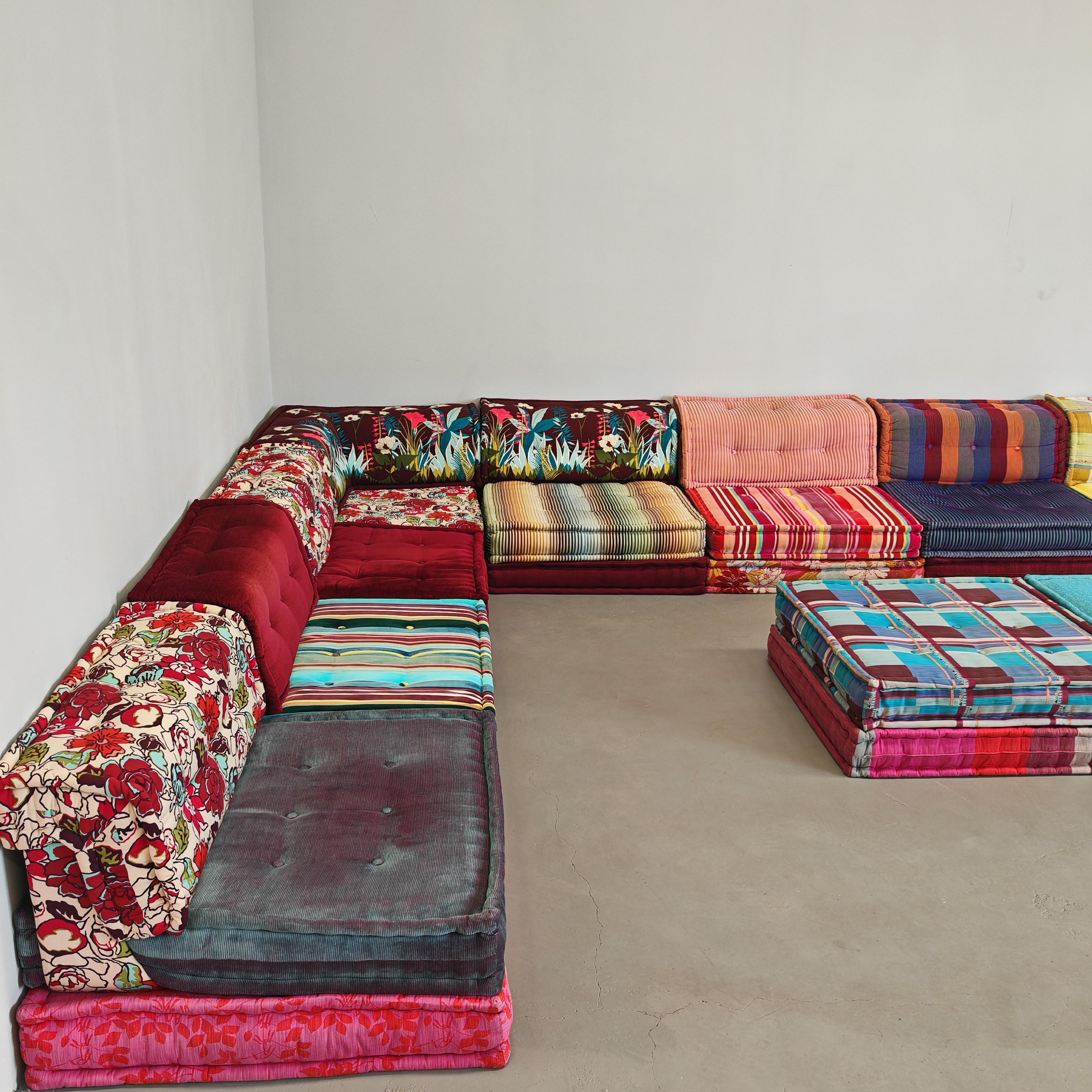 Roche Bobois Mah Jong Missoni Kenzo canapé de H.Hopfer  ensemble de 20 coussins/sièges 2