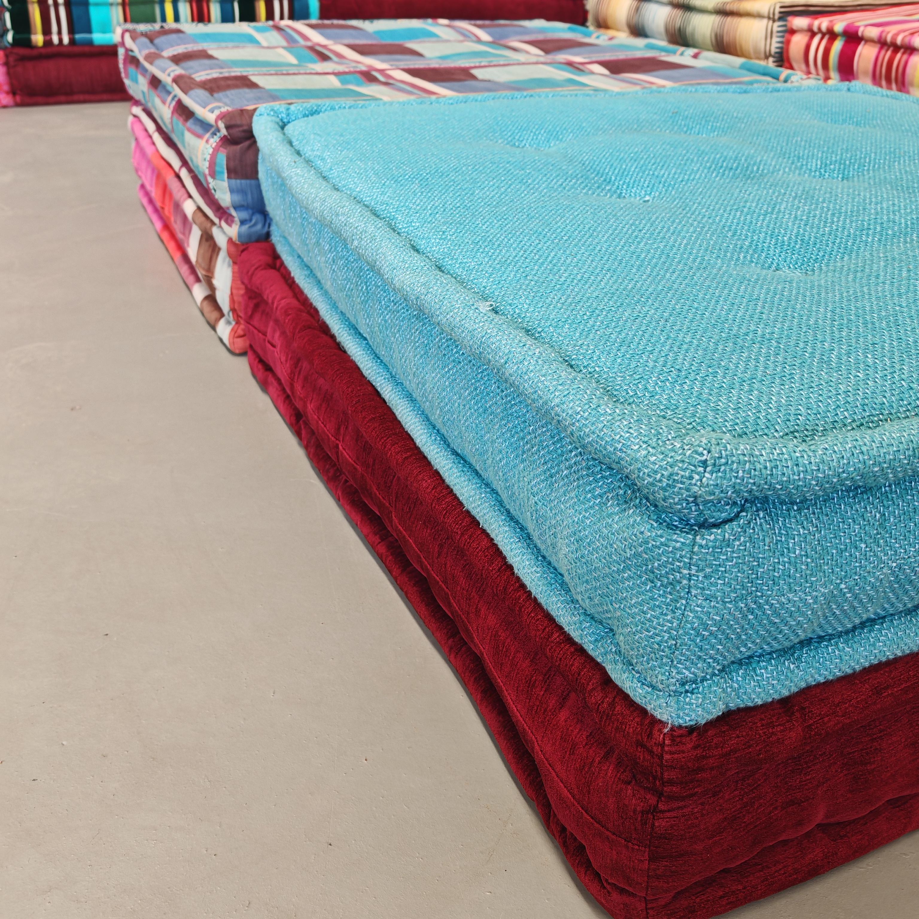 Roche Bobois Mah Jong Missoni Kenzo canapé de H.Hopfer  ensemble de 20 coussins/sièges 6