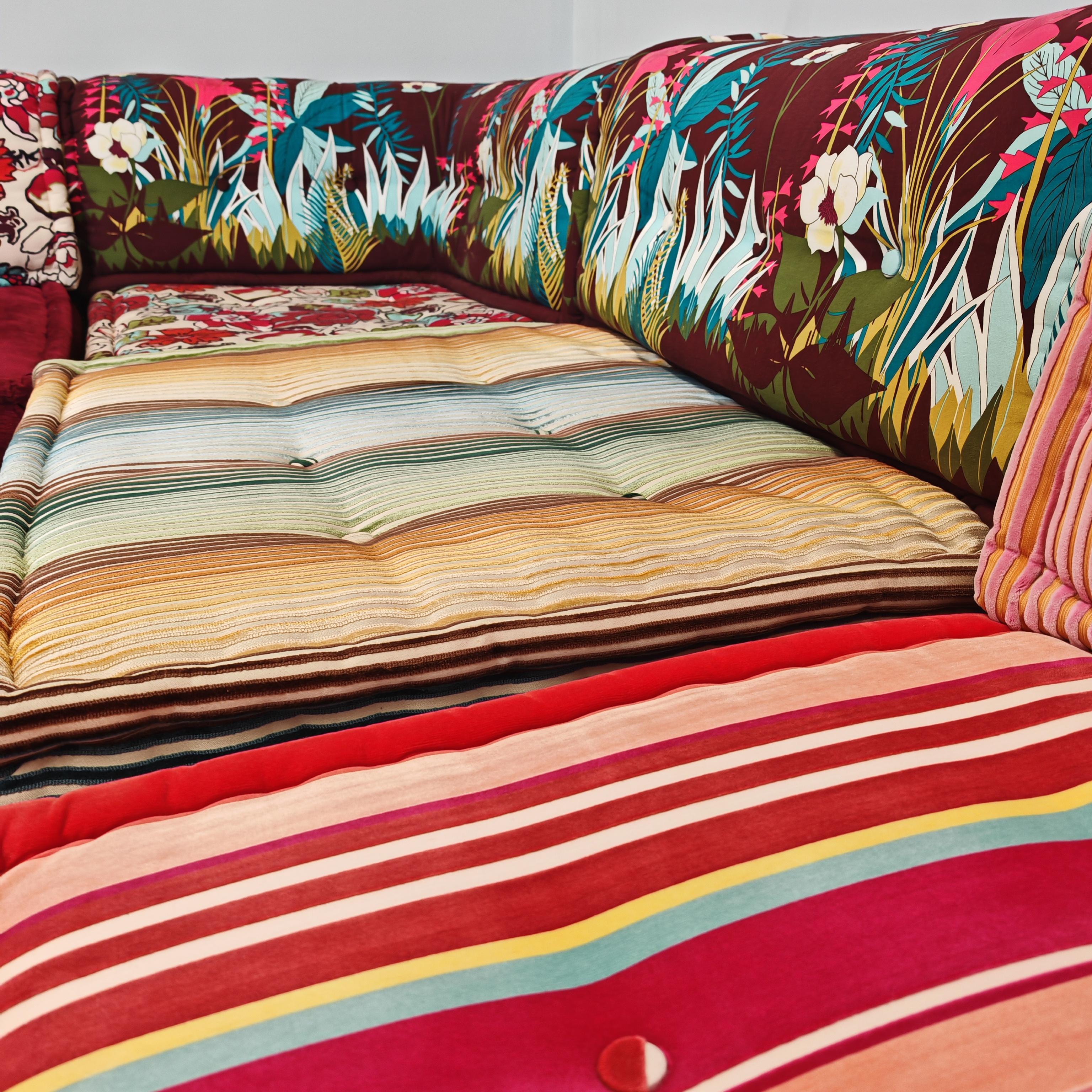 Roche Bobois Mah Jong Missoni Kenzo canapé de H.Hopfer  ensemble de 20 coussins/sièges 8