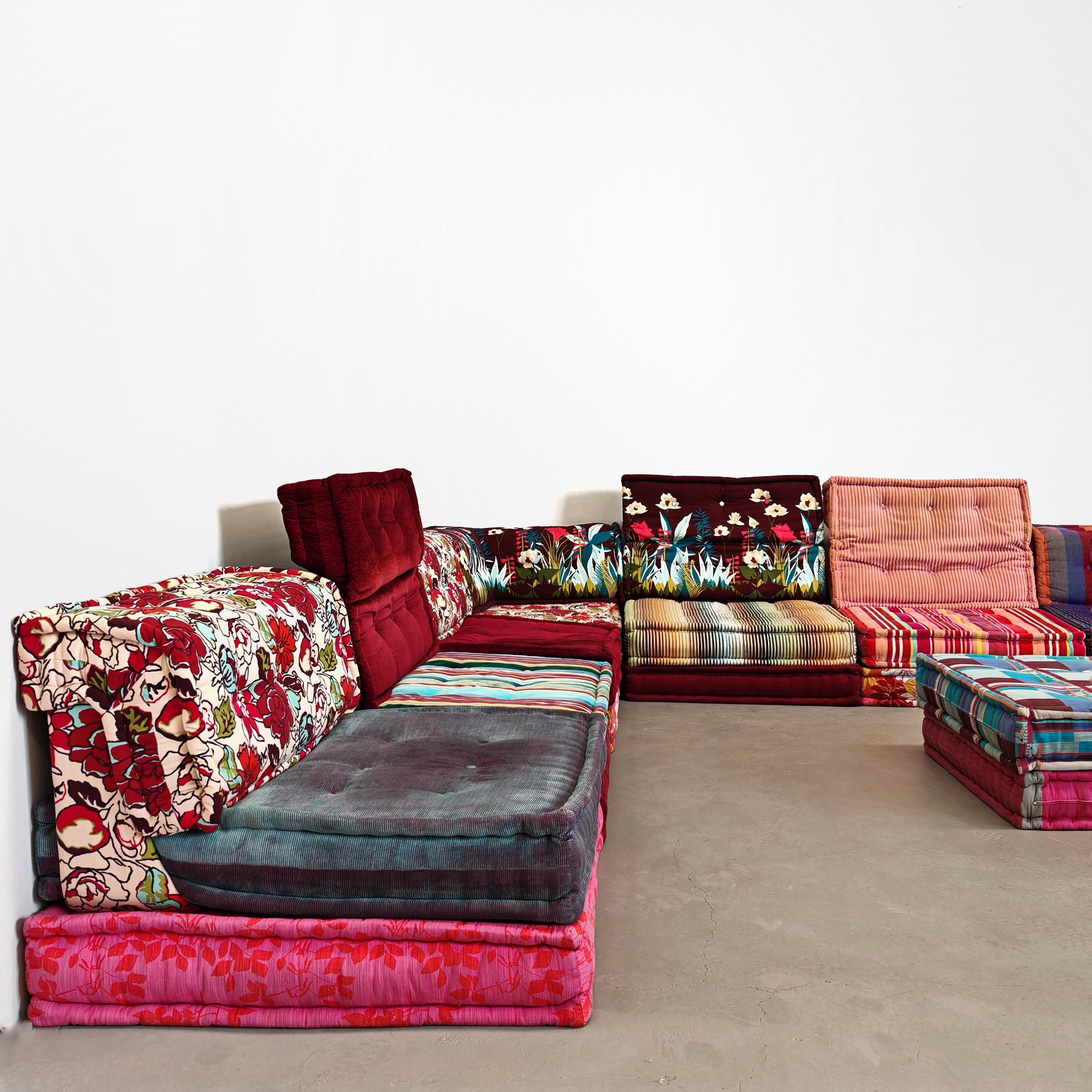 italien Roche Bobois Mah Jong Missoni Kenzo canapé de H.Hopfer  ensemble de 20 coussins/sièges