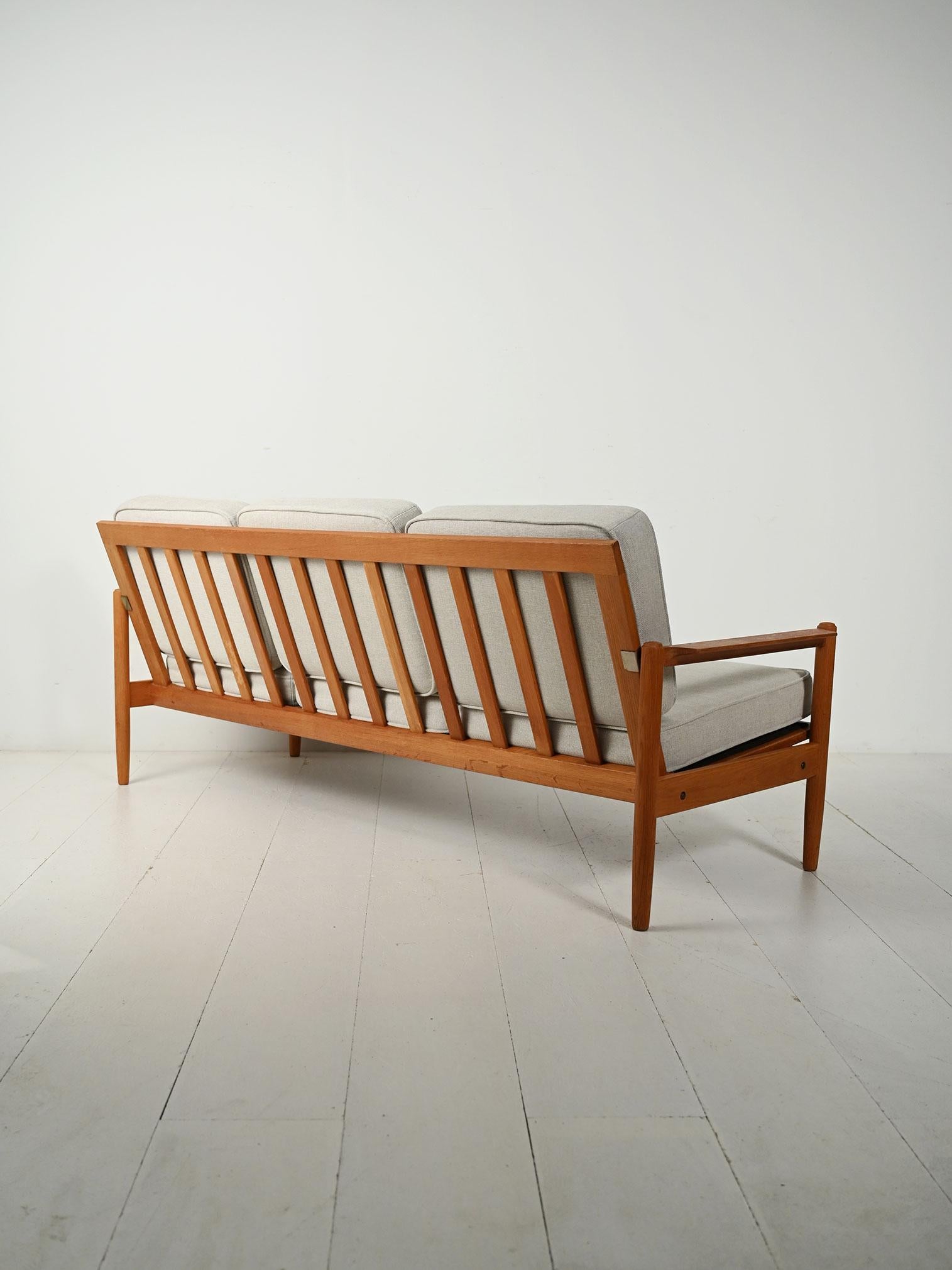 Scandinave Divano scandinavo in rovere massello anni '50/60 en vente