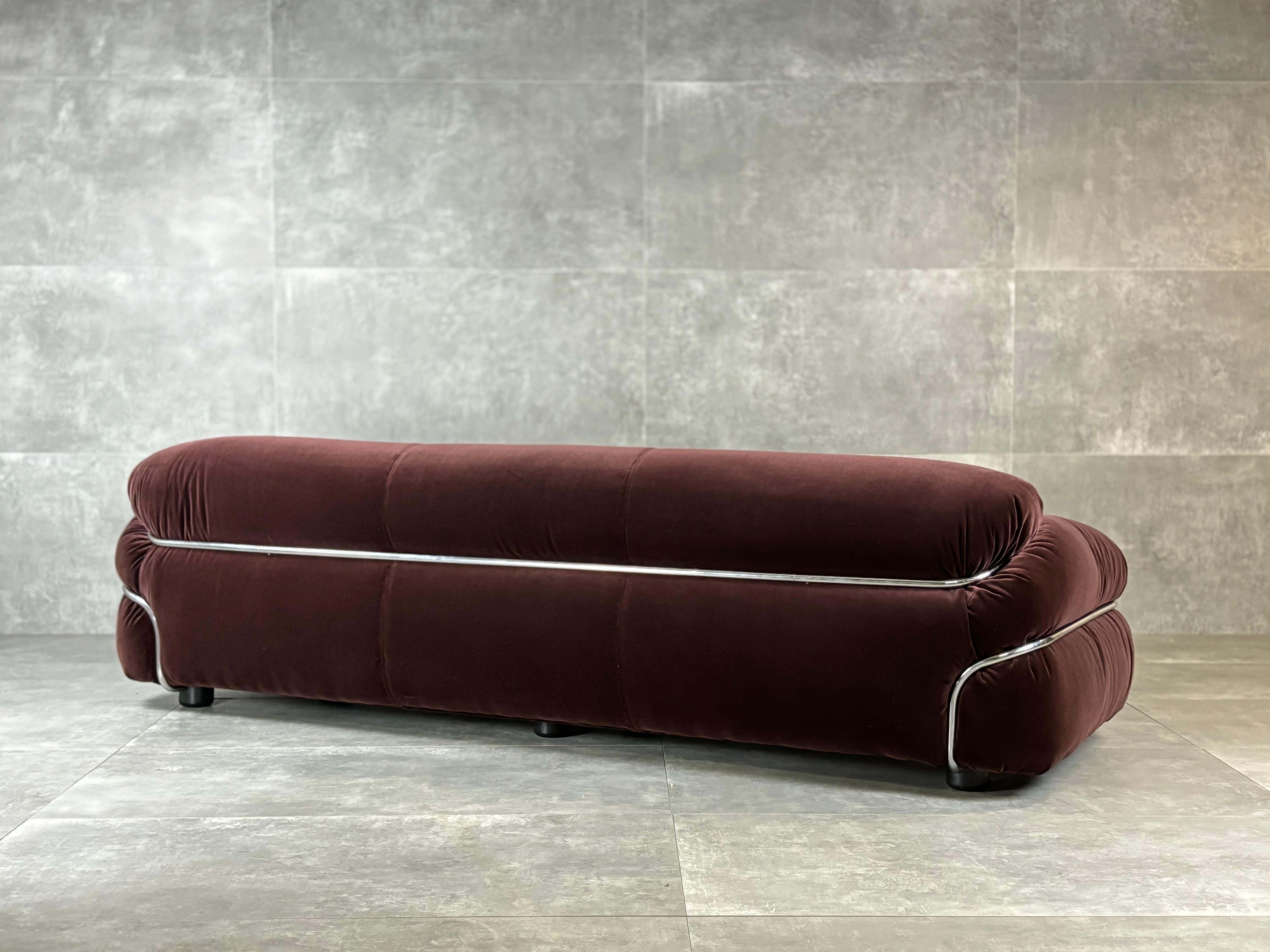 Metal Divano “Sesann” di Gianfranco Frattini per Cassina, 1970s