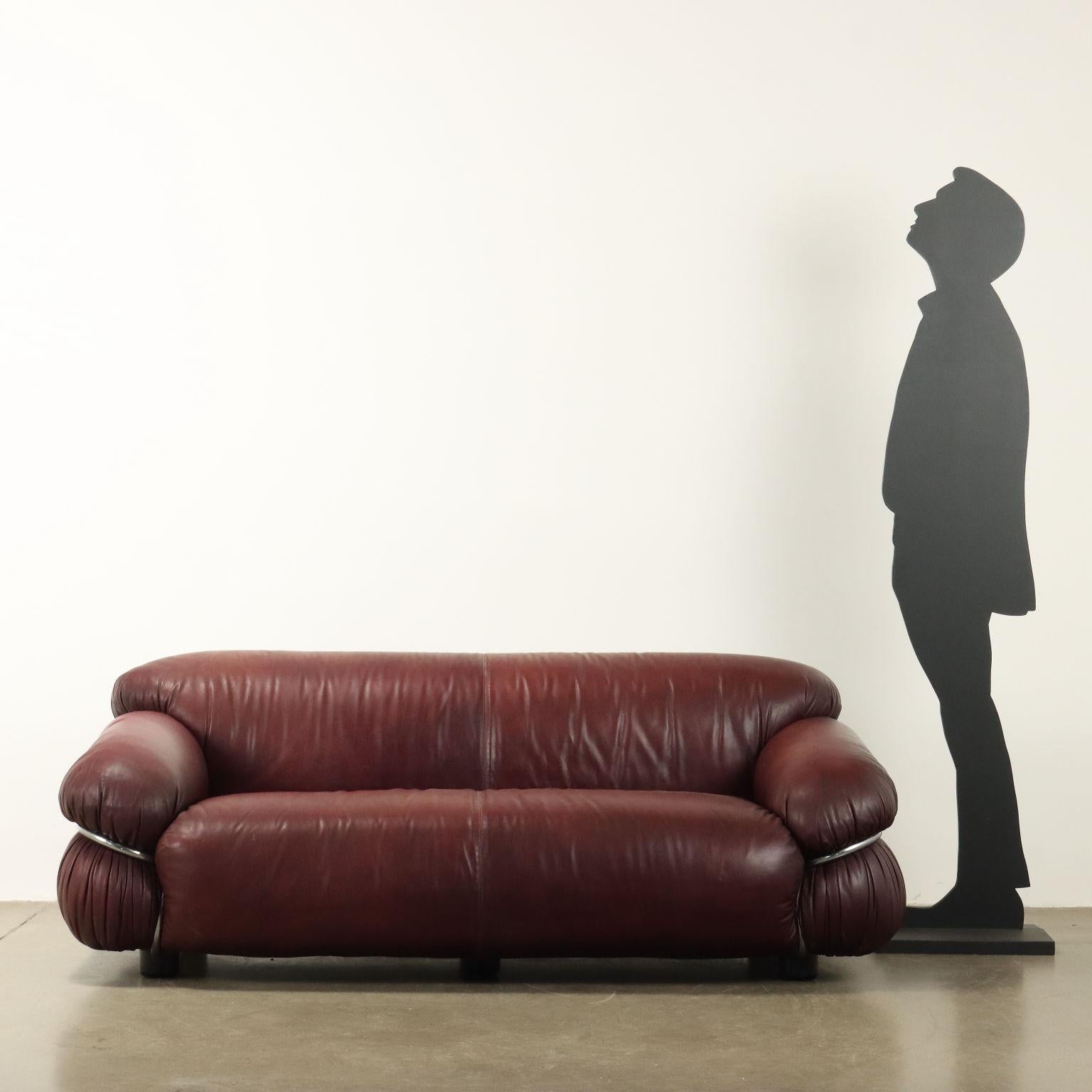 Sofa 'Sesann' von Gianfranco Frattini für Cassina Italia 1970er Jahre (Moderne der Mitte des Jahrhunderts) im Angebot