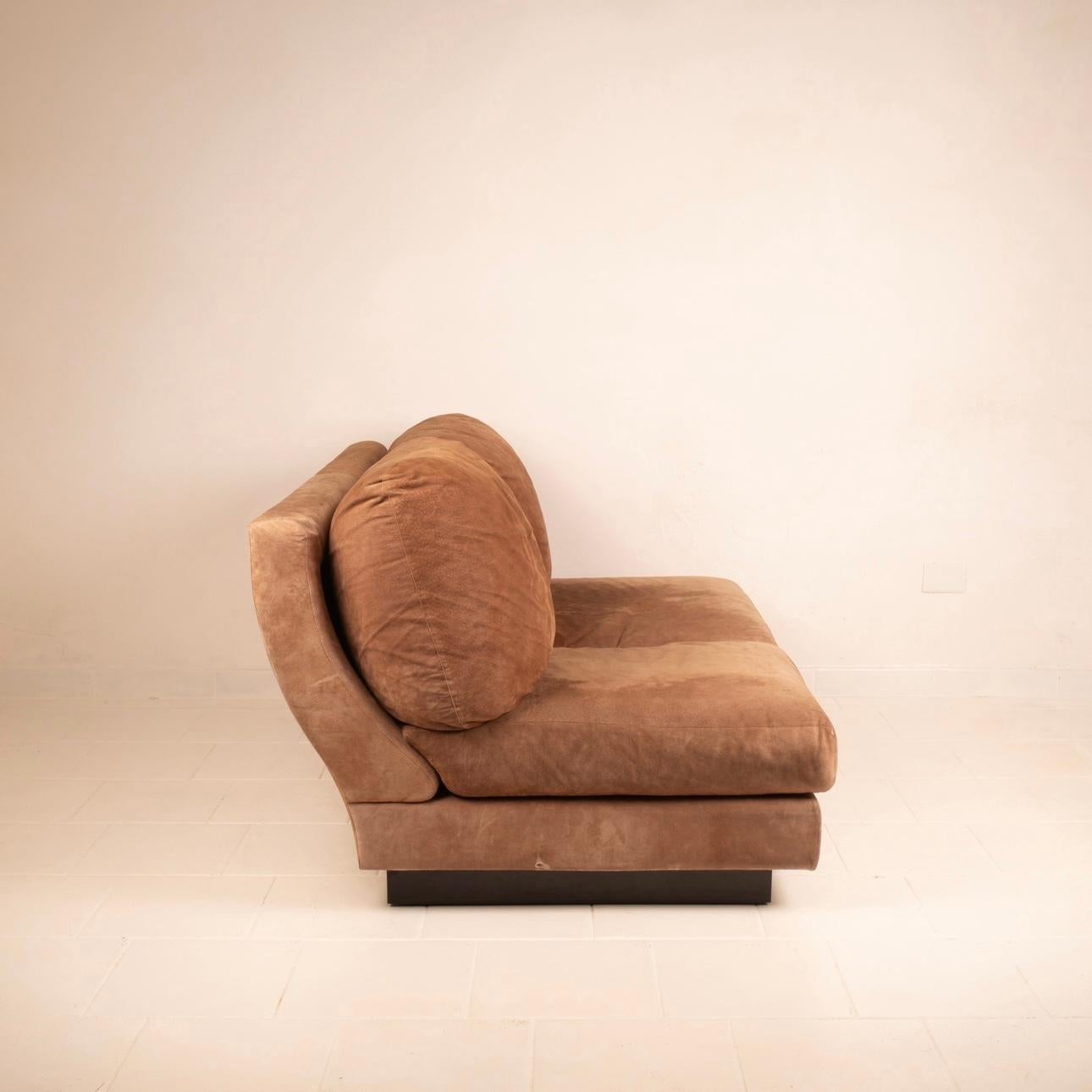 Sofa 'Super C' aus Wildschweinleder von Willy Rizzo für Maison Willy Rizzo im Zustand „Gut“ im Angebot in Conversano, IT