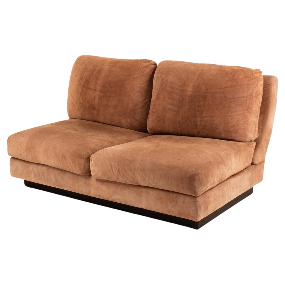 Sofa "Super C" in boar leather by Willy Rizzo for Maison Willy Rizzo