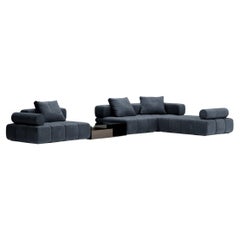 Thomas modular nubuck leather sofa 