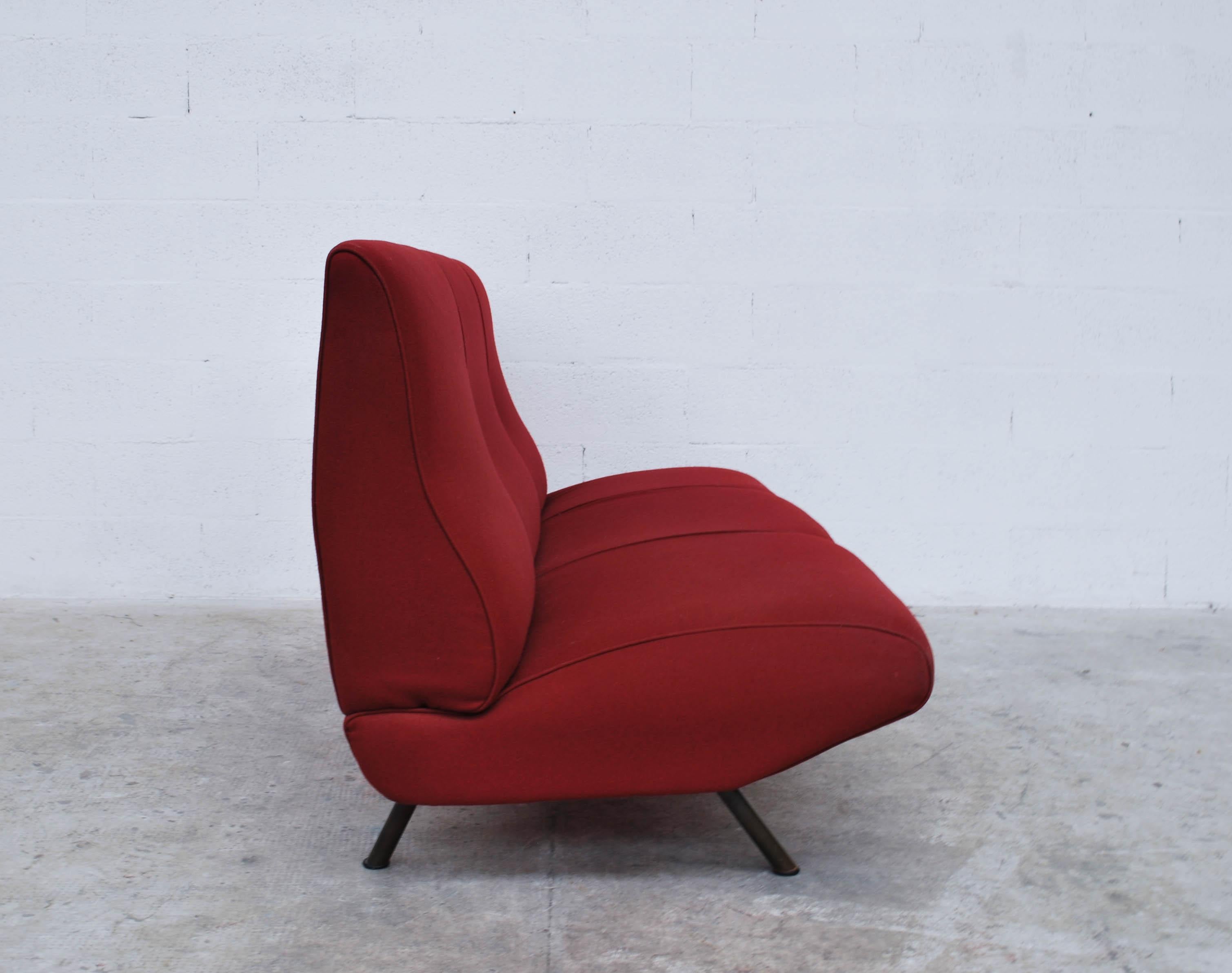 Mid-Century Modern Divano Triennale 3 Seater Sofa Design by Marco Zanuso for Arflex 50s, 60s For Sale