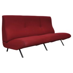 Vintage Divano Triennale 3 Seater Sofa Design by Marco Zanuso for Arflex 50s, 60s