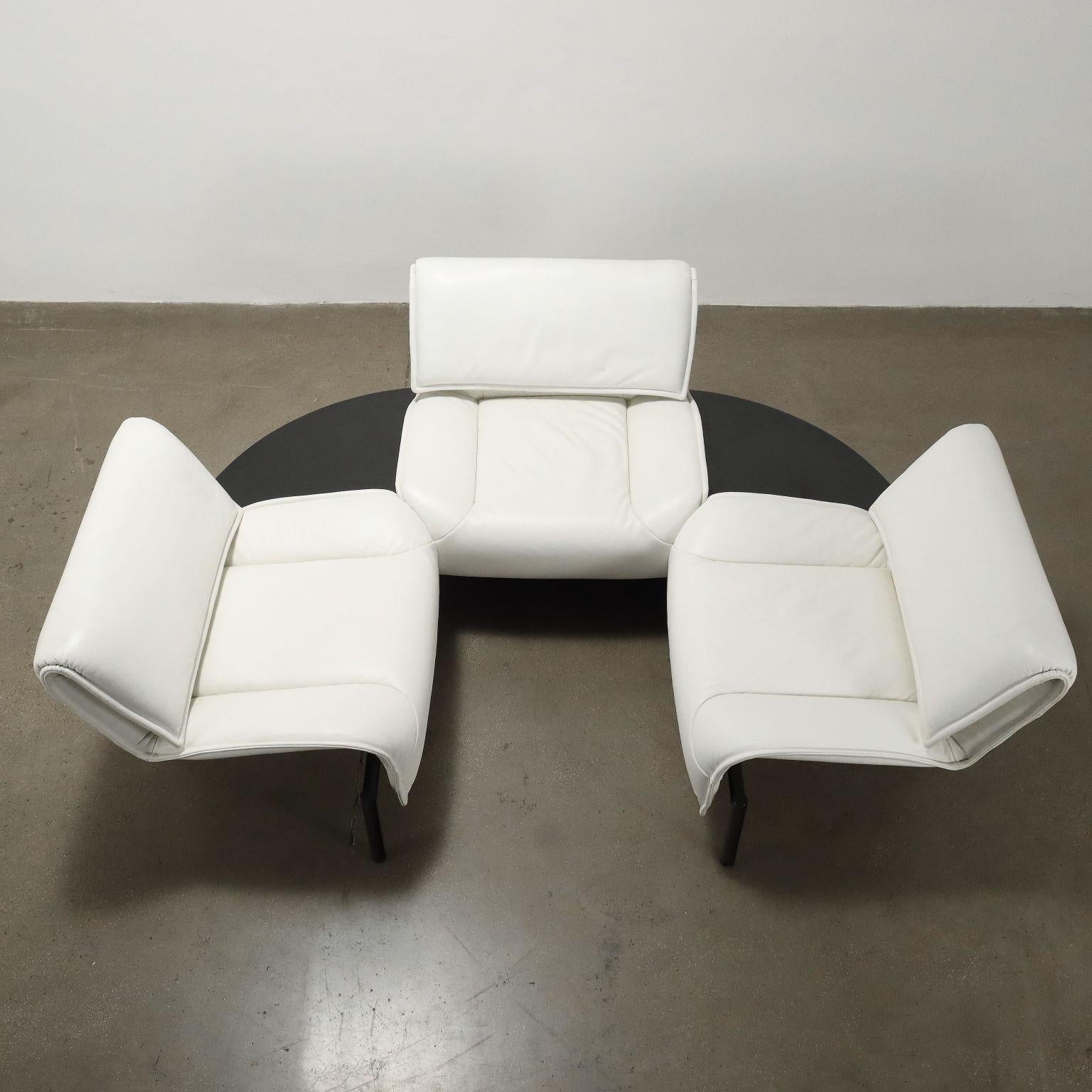 Mid-Century Modern Divano Veranda di Vico Magistretti per Cassina, Anni 80