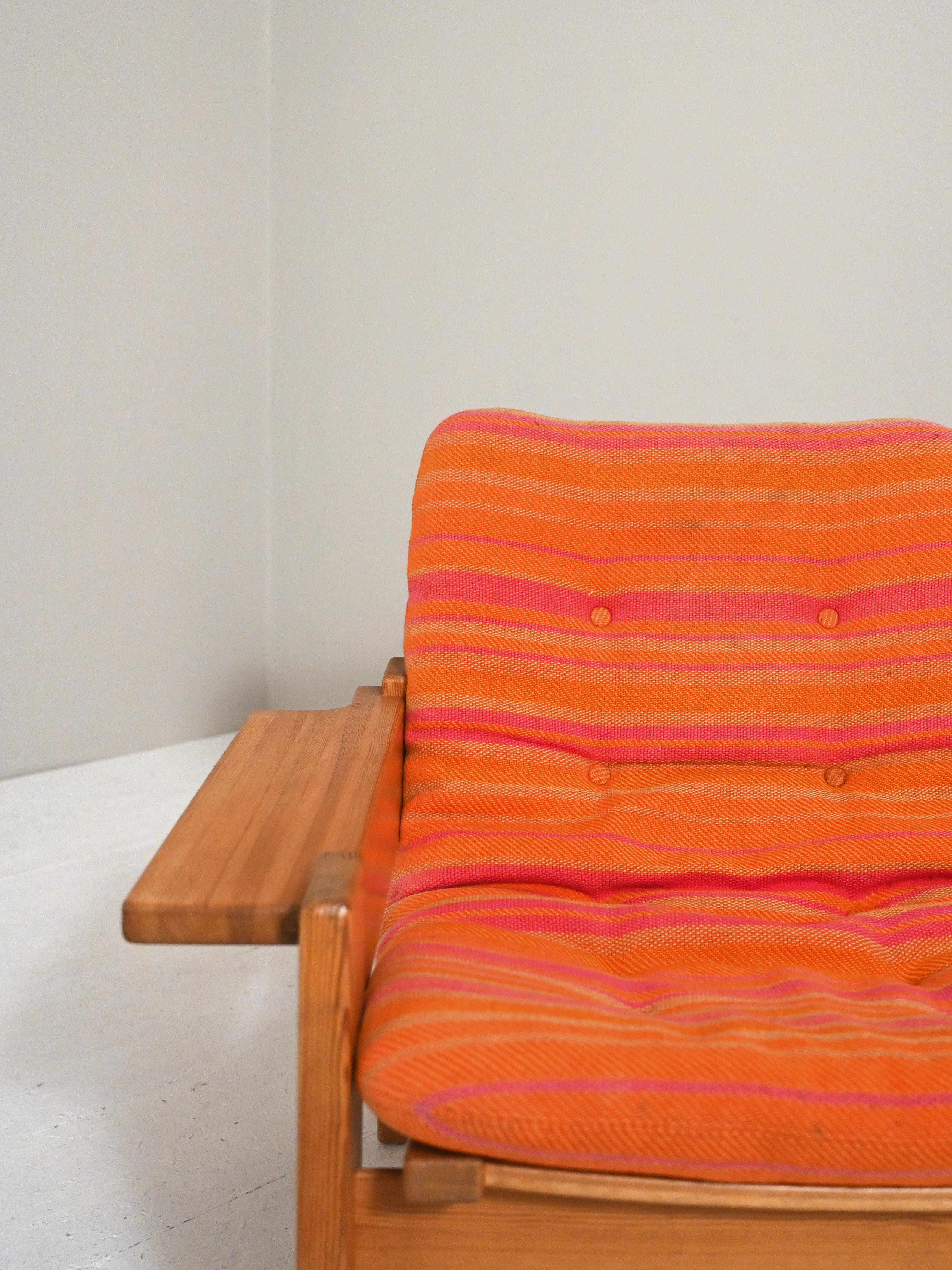 Swedish 1970s vintage sofa by Yngve Ekström For Sale 7