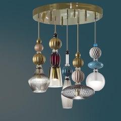 Divas 5-Light Multicolor Chandelier